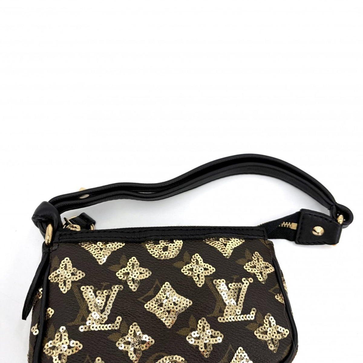 Louis Vuitton Black Brown Monogram Eclipse Leather Handbag (Pre-Owned)