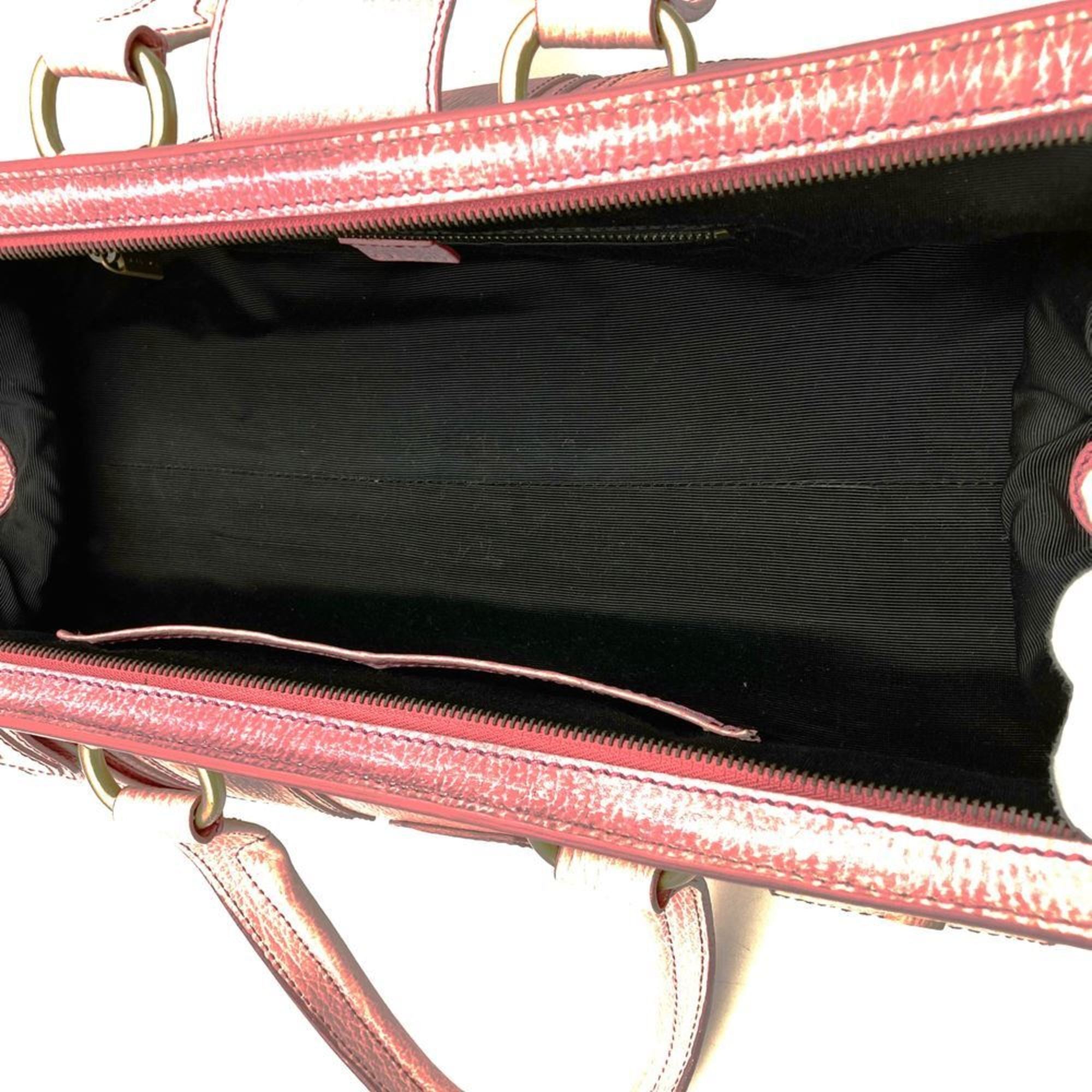 Celine Pink Leather Handbag Tote Bag (Pre-Owned)
