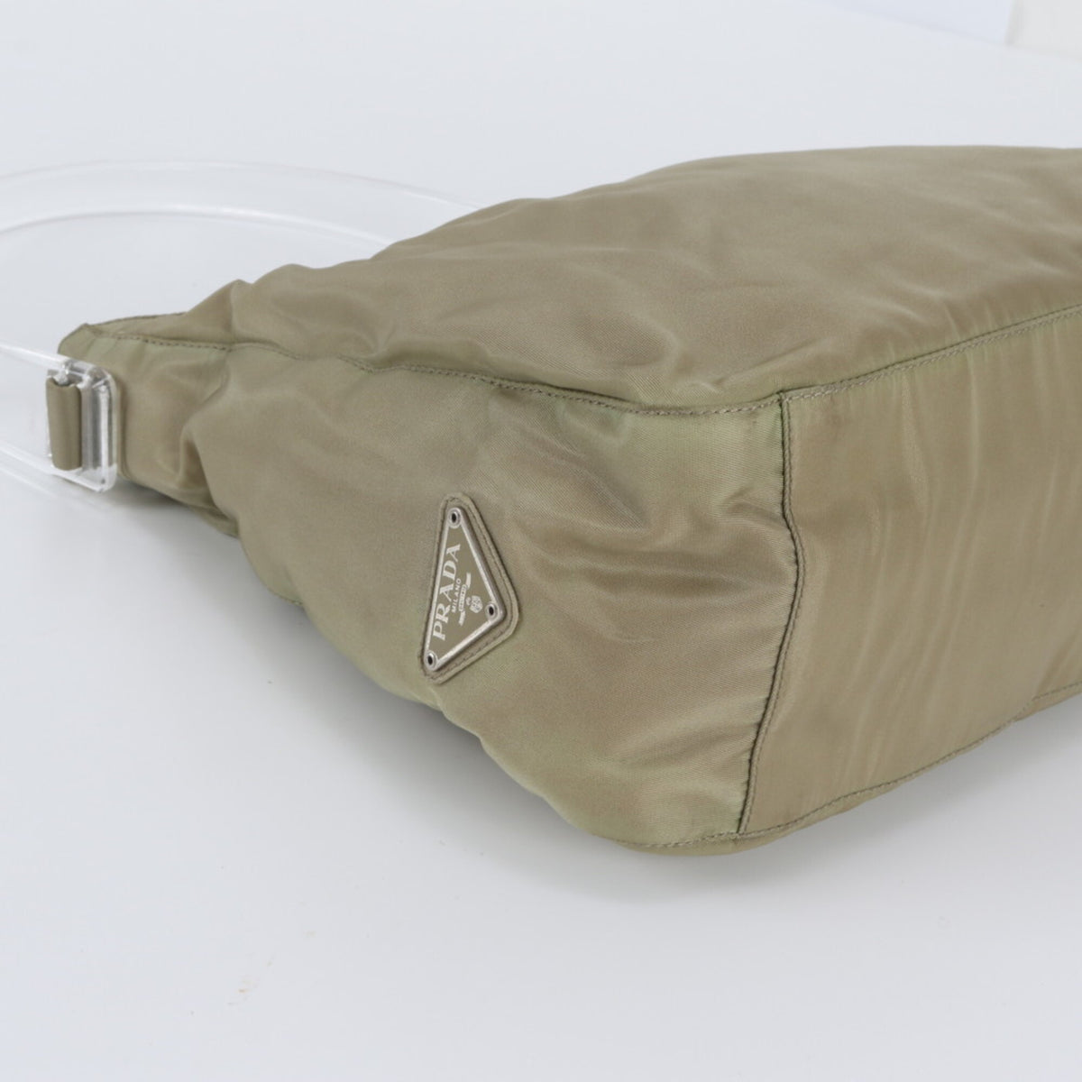 Prada Khaki Handbag Shoulder Bag (Pre-Owned)