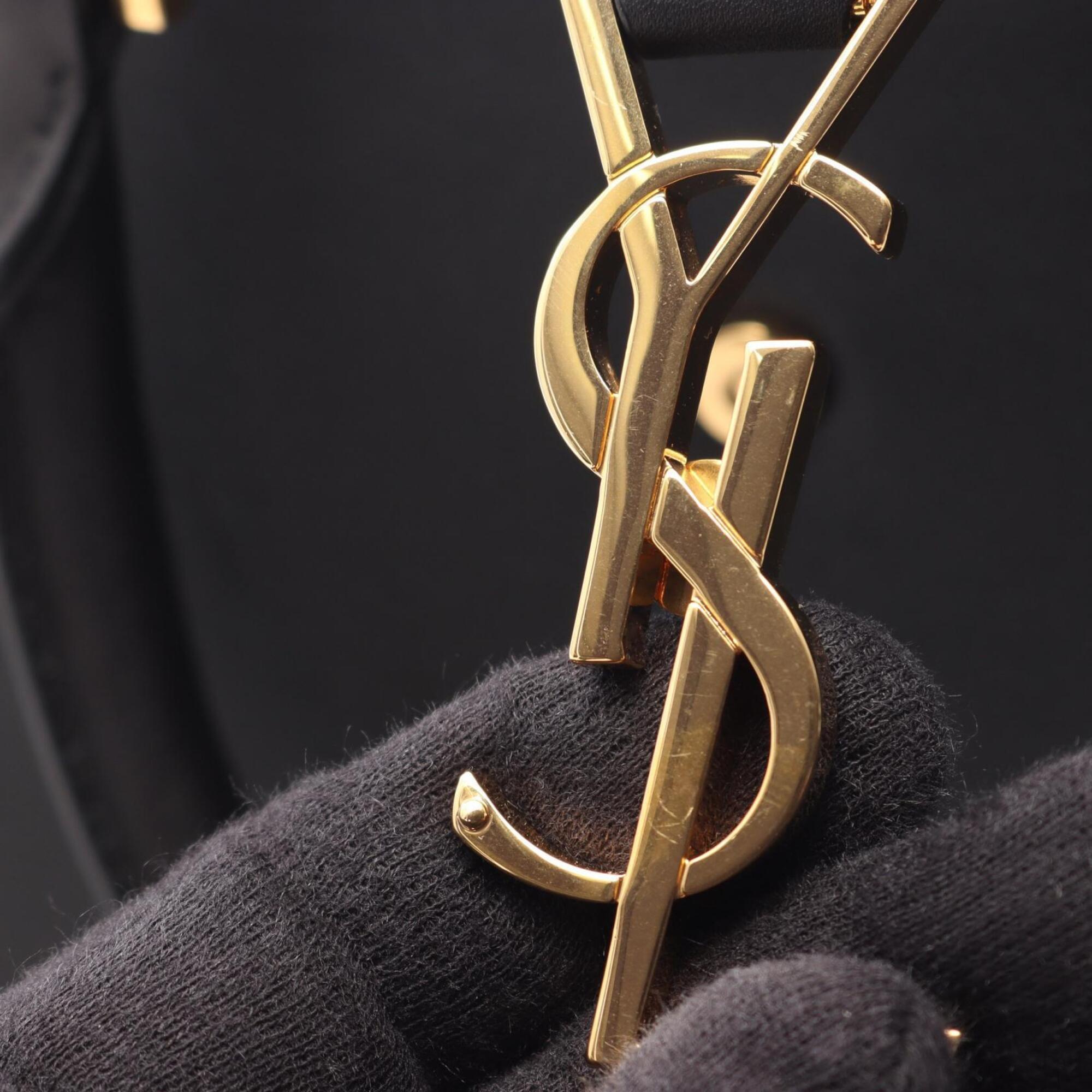 Yves Saint Laurent Black Leather Handbag (Pre-Owned)