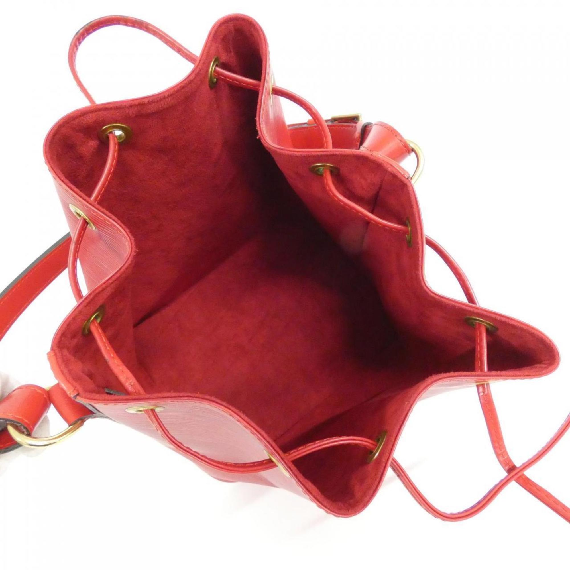 Louis Vuitton Red Color Leather Shoulder Bag (Pre-Owned)