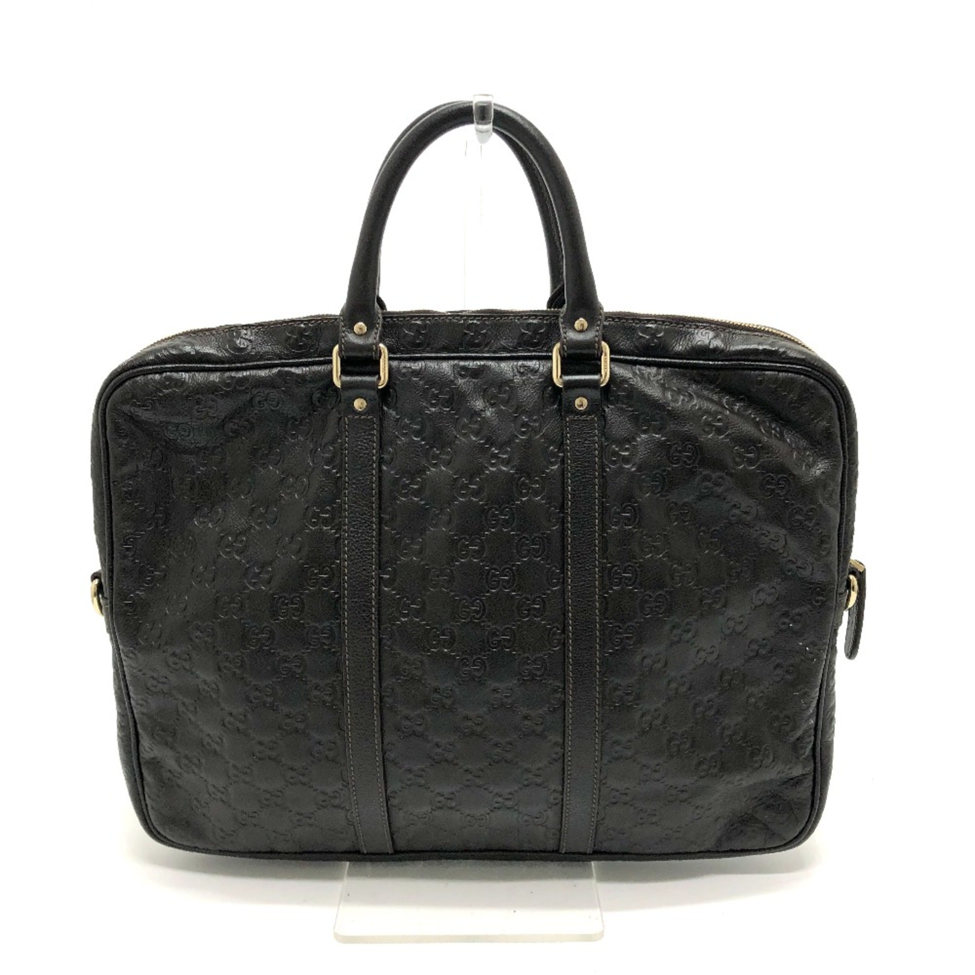 Gucci Brown Leather Briefcase (Pre-Owned)