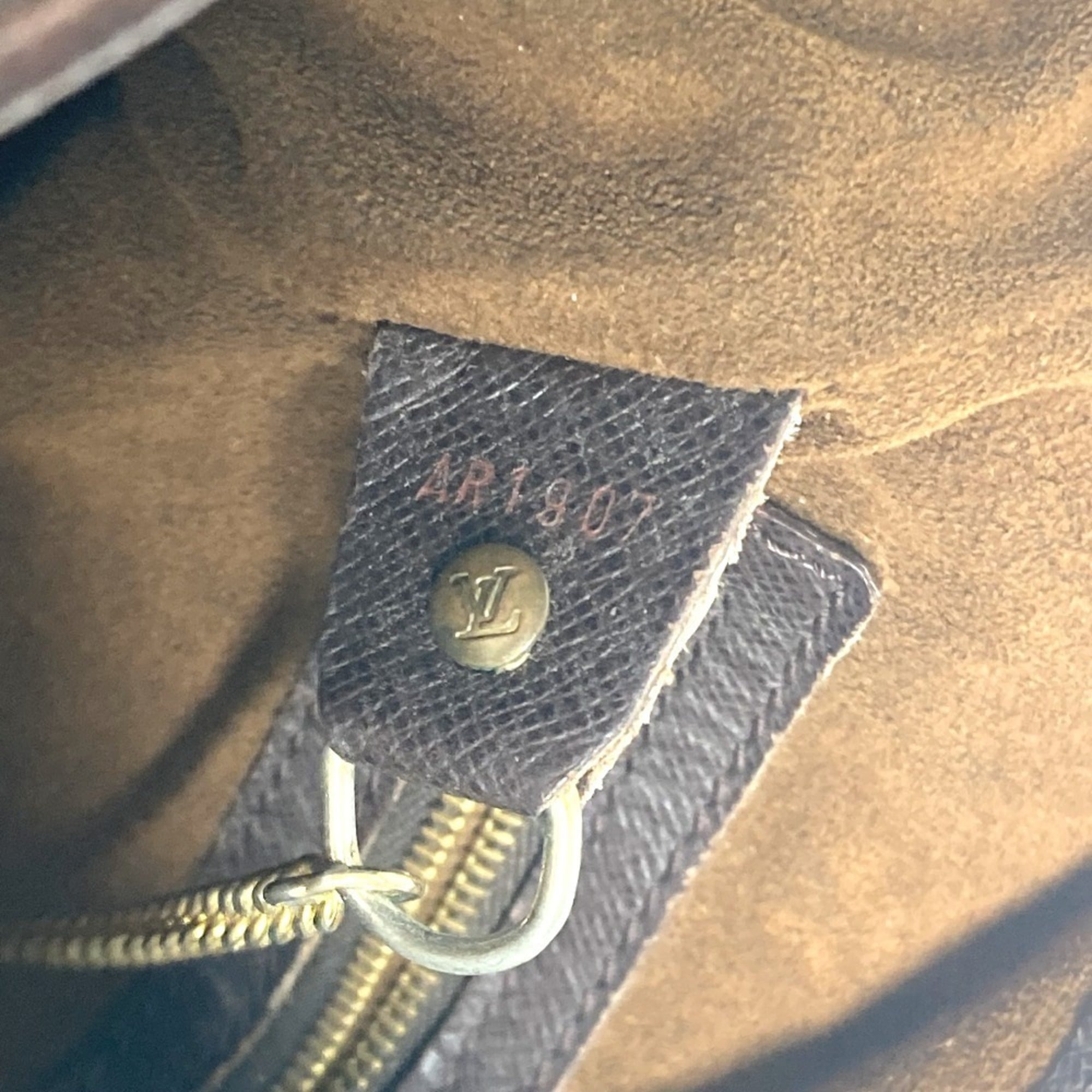 Louis Vuitton Brown Damier Canvas Ebene Damier Canvas Shoulder Bag Tote Bag (Pre-Owned)