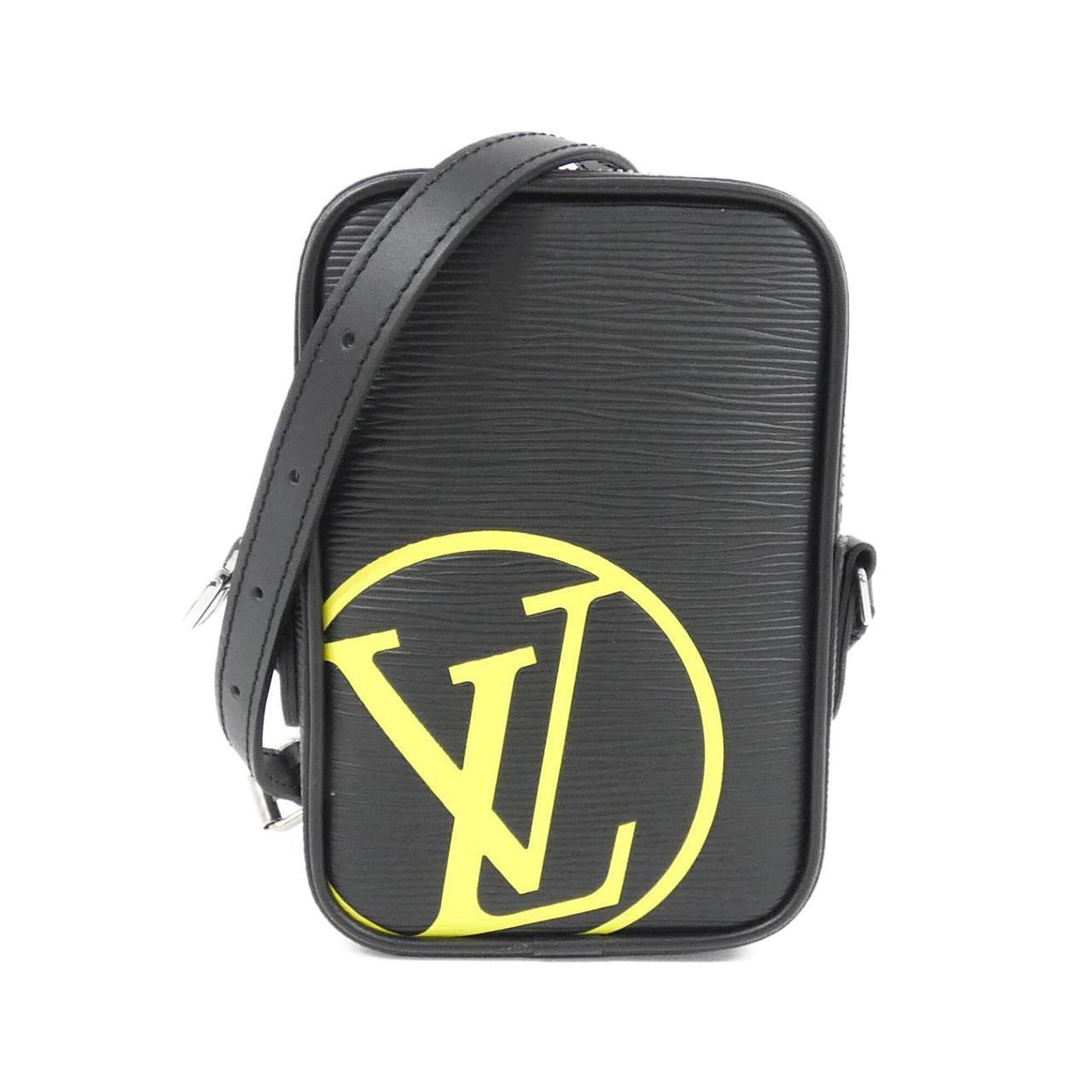 Louis Vuitton Black Jaune Leather Shoulder Bag (Pre-Owned)