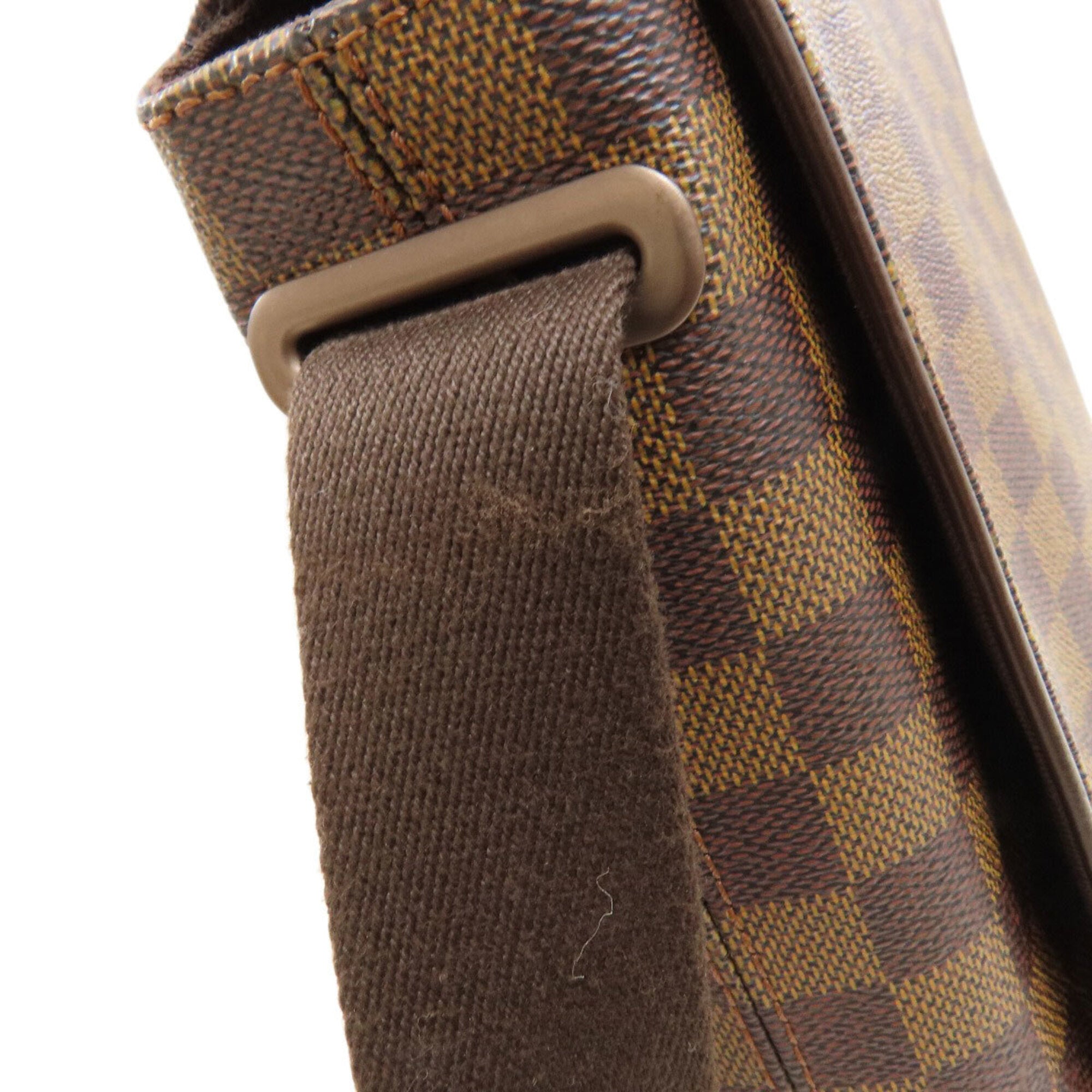 Louis Vuitton Damier Canvas Ebene Damier Canvas Shoulder Bag (Pre-Owned)