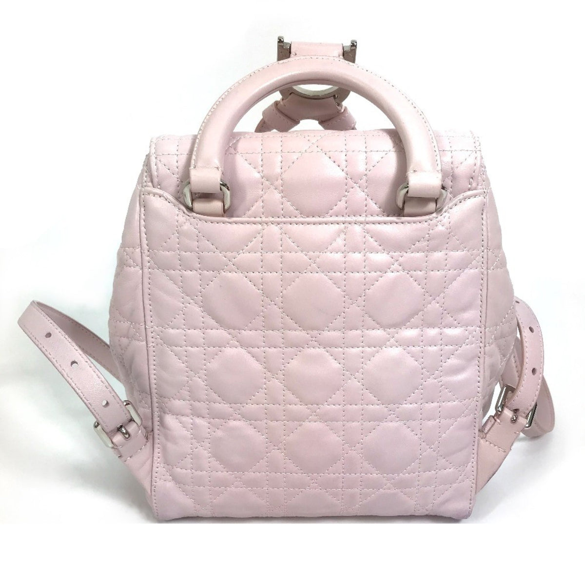 Christian Dior Pink Leather Backpack (Pre-Owned)