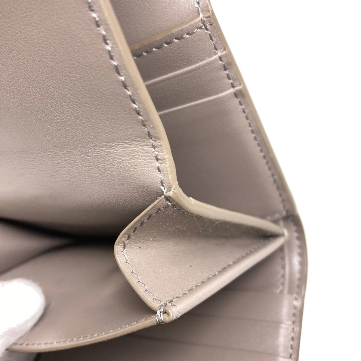 Celine Grayish Leather Wallet (Tri-Fold) (Pre-Owned)