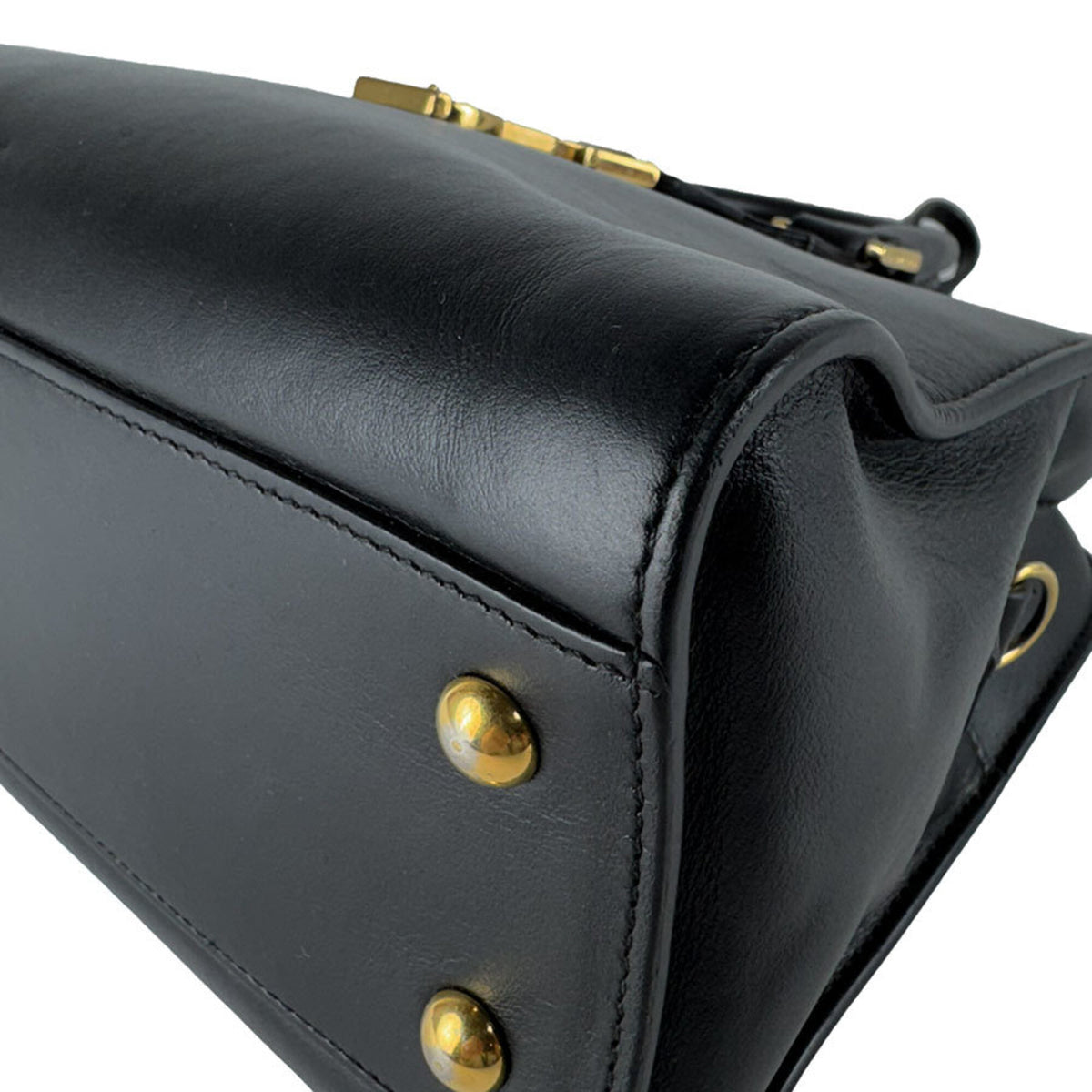Saint Laurent Black Leather Handbag (Pre-Owned)
