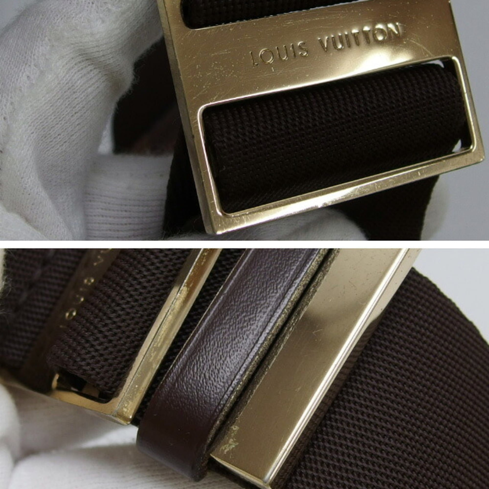 Louis Vuitton Damier Gold Damier Canvas Shoulder Bag Sling Bag (Pre-Owned)
