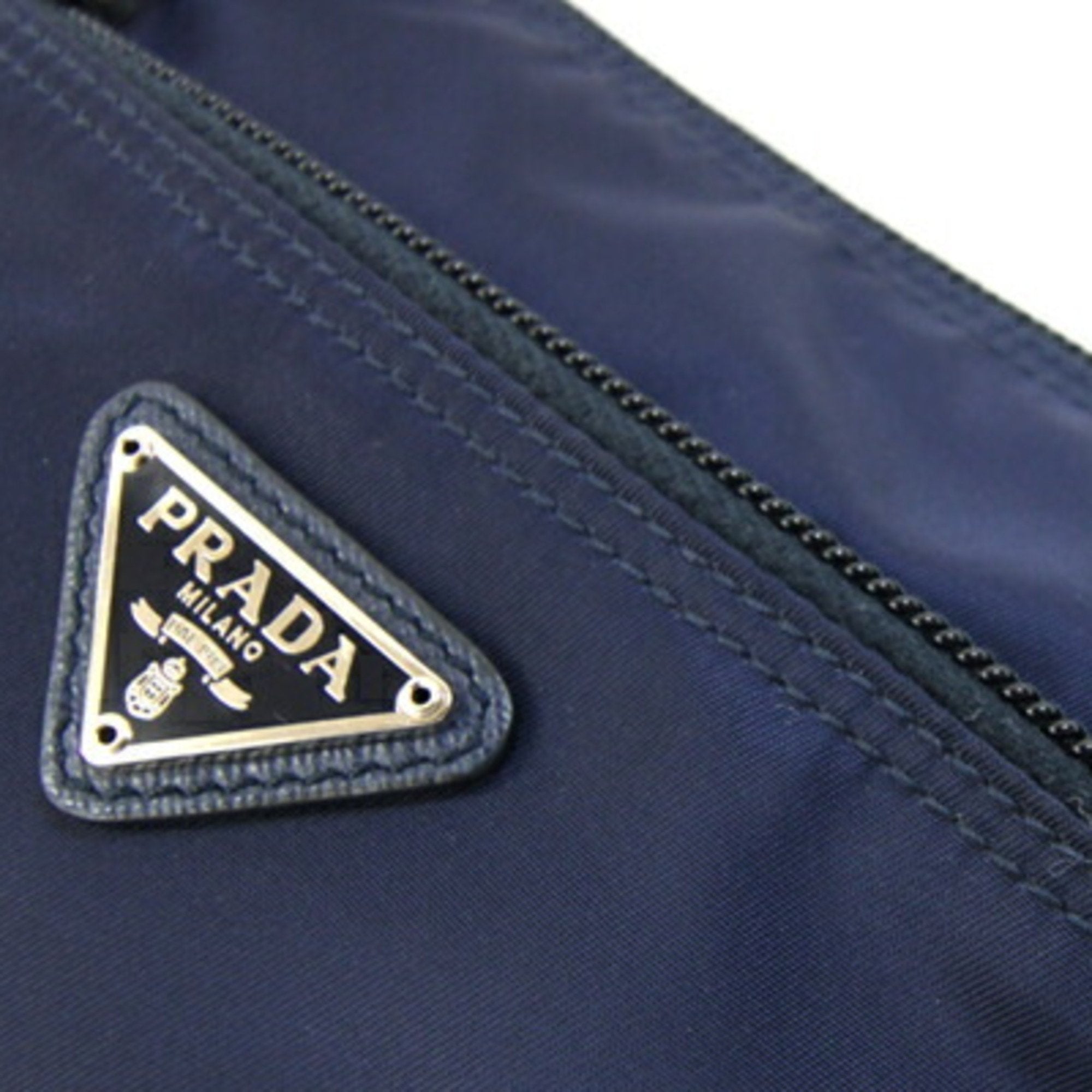 Prada Navy Nylon Pouch (Pre-Owned)