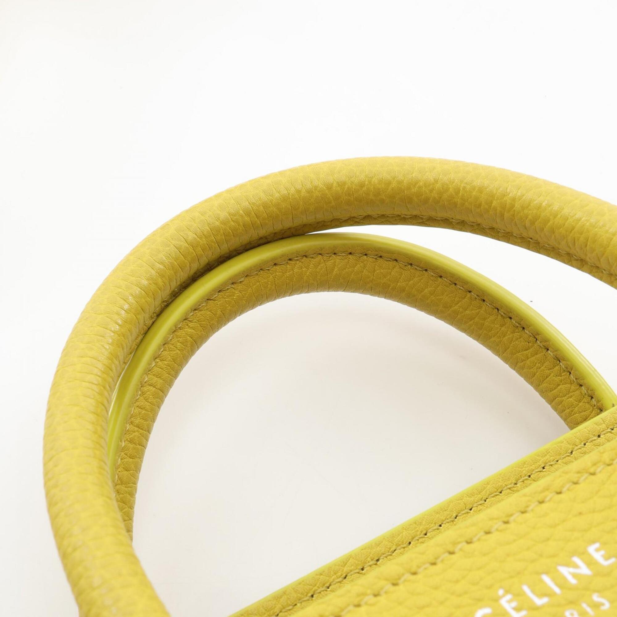 Celine Yellow Leather Handbag (Pre-Owned)