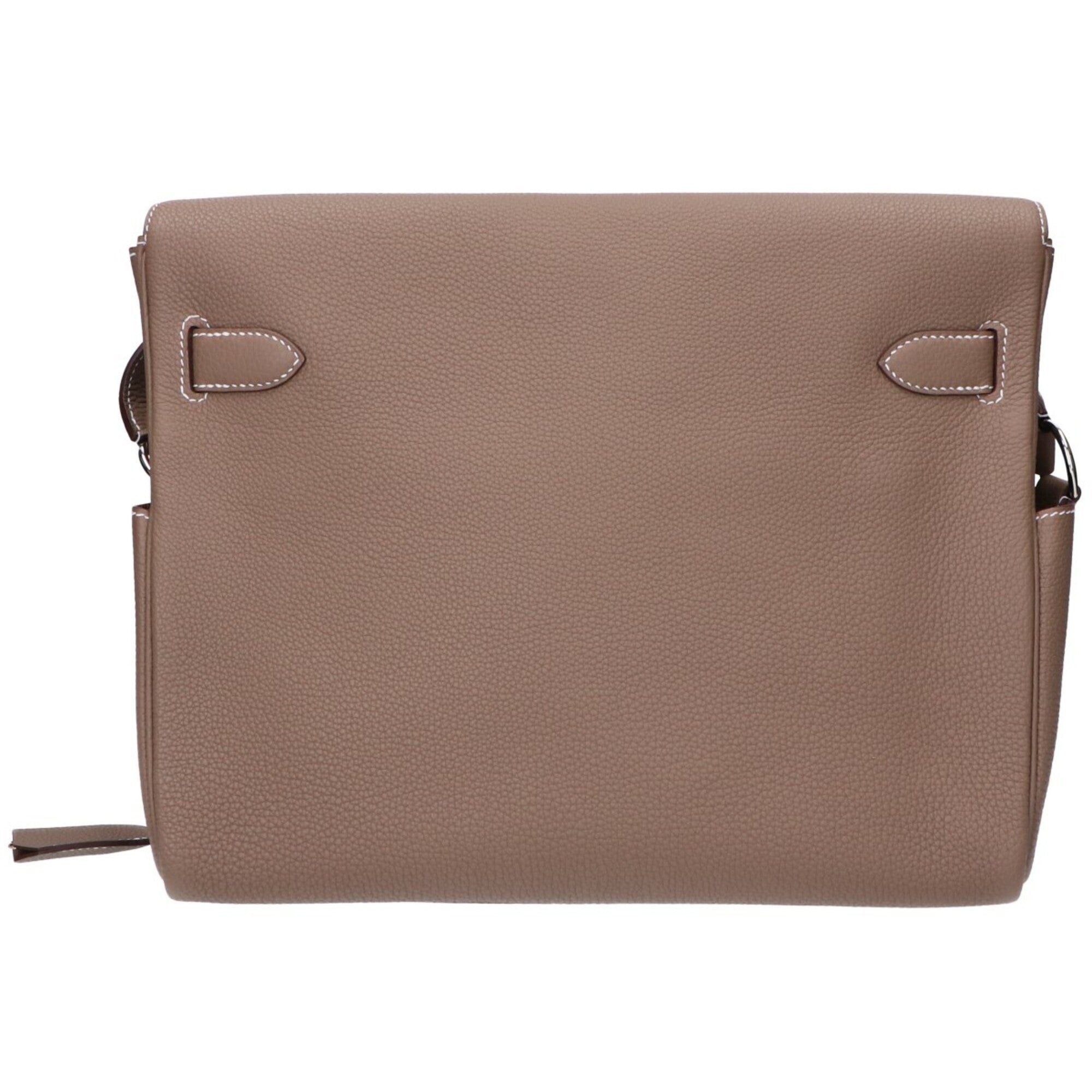 Hermes Etoupe Gray Togo Leather Shoulder Bag (Pre-Owned)