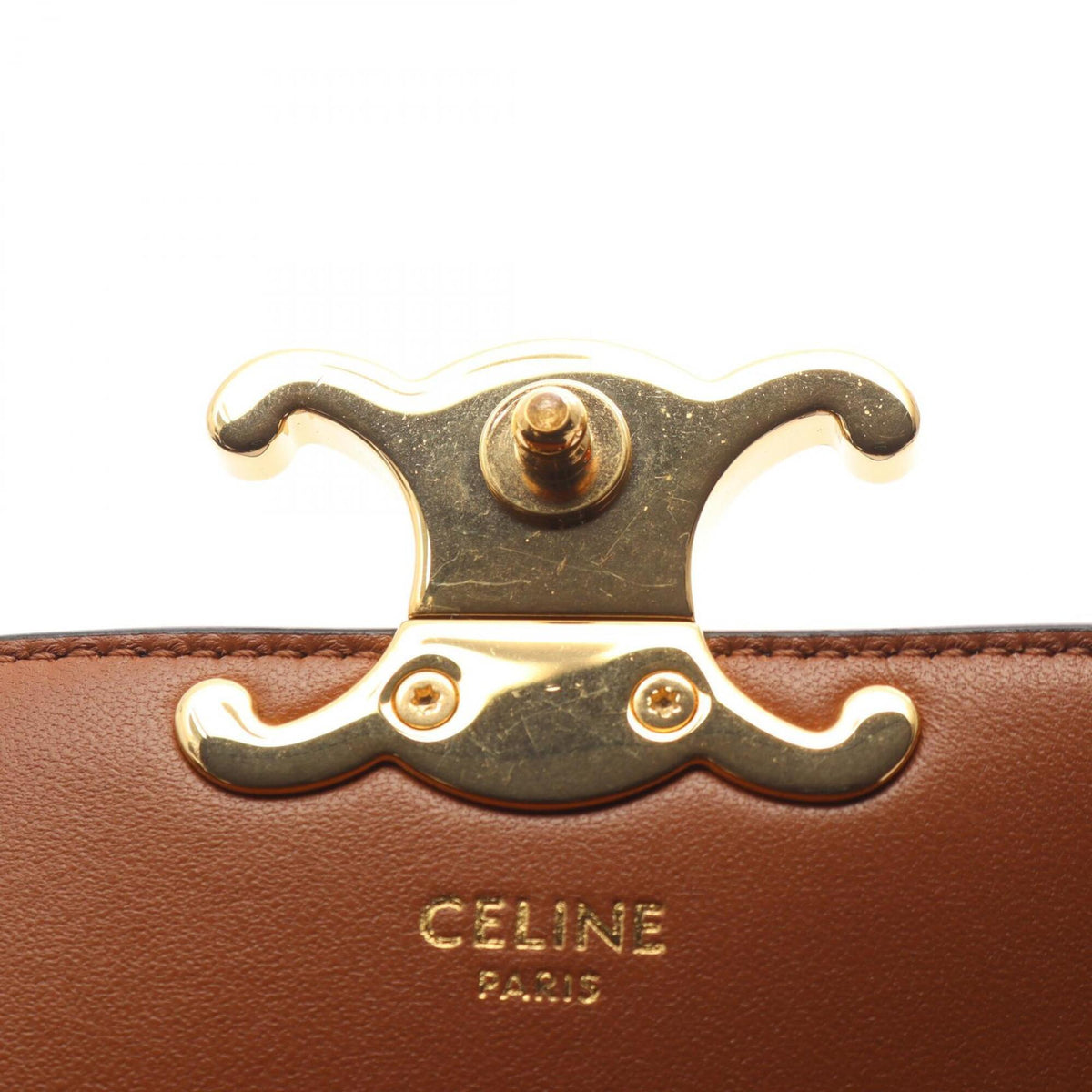 Celine Black Brown Pvc Coated Canvas Leather Handbag (Pre-Owned)
