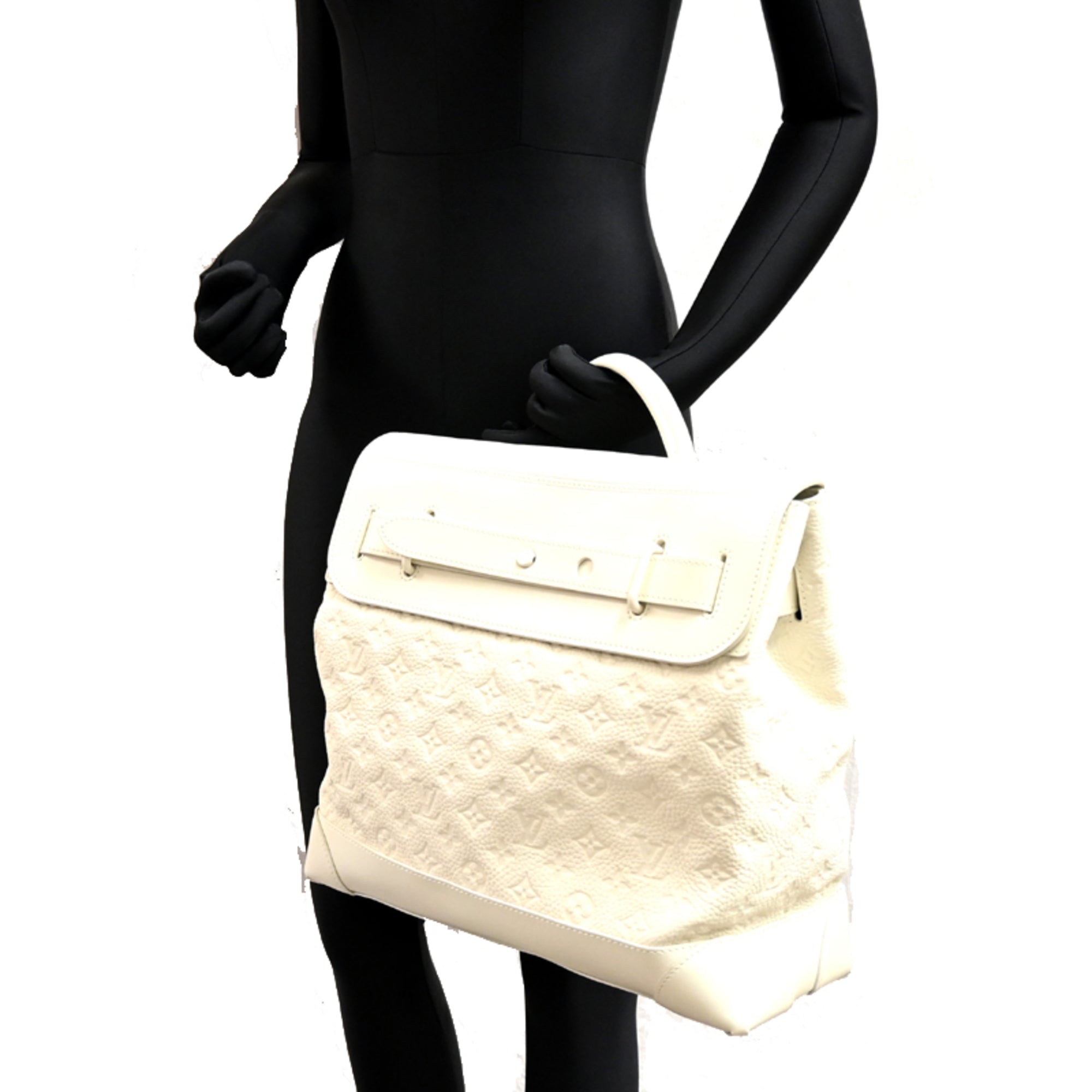 Louis Vuitton Blanc White Monogram Empreinte Shoulder Bag (Pre-Owned)