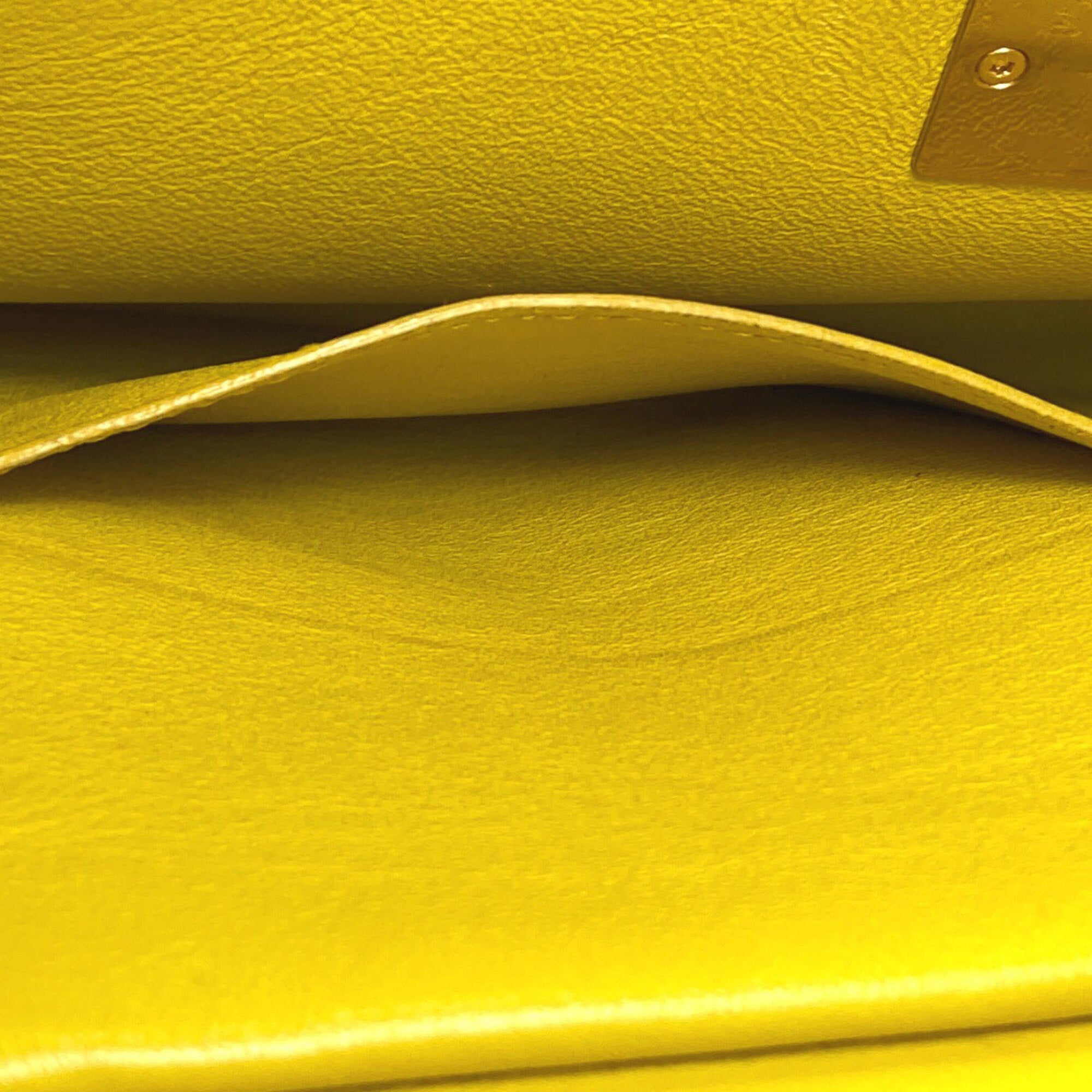 Celine Yellow Leather Handbag (Pre-Owned)