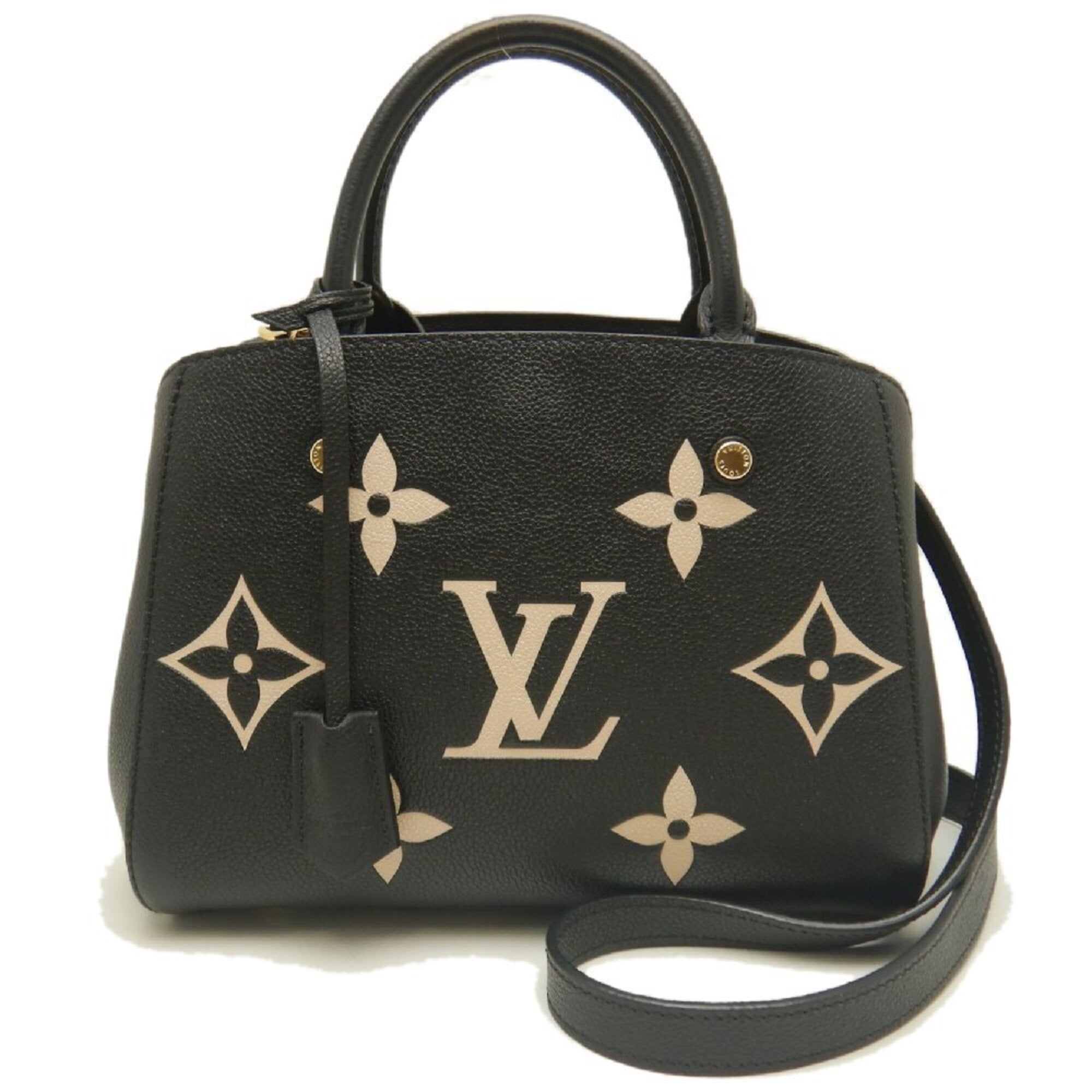 Louis Vuitton Monogram Noir Monogram Empreinte Handbag (Pre-Owned)