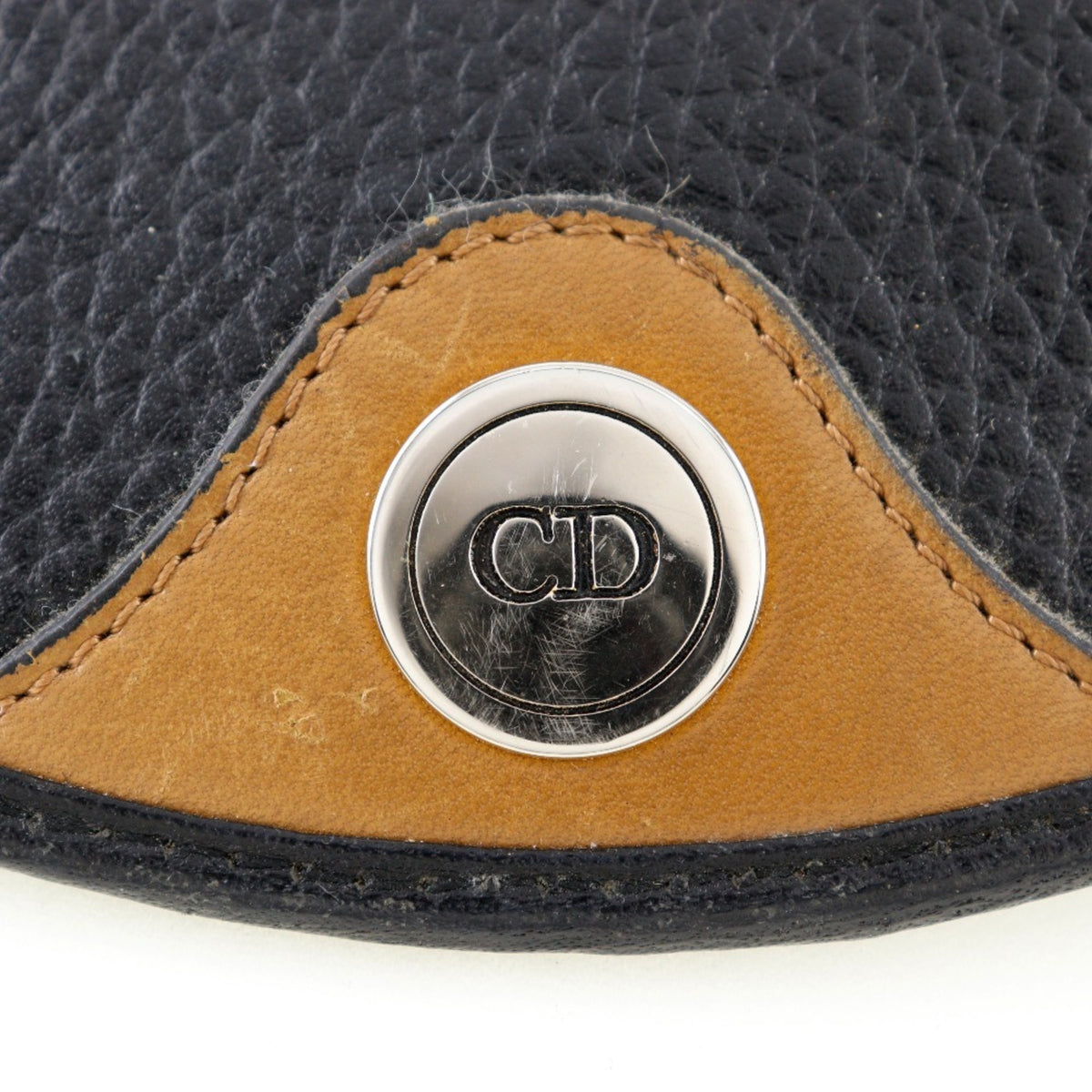 Christian Dior Black Leather Pochette Shoulder Bag (Pre-Owned)
