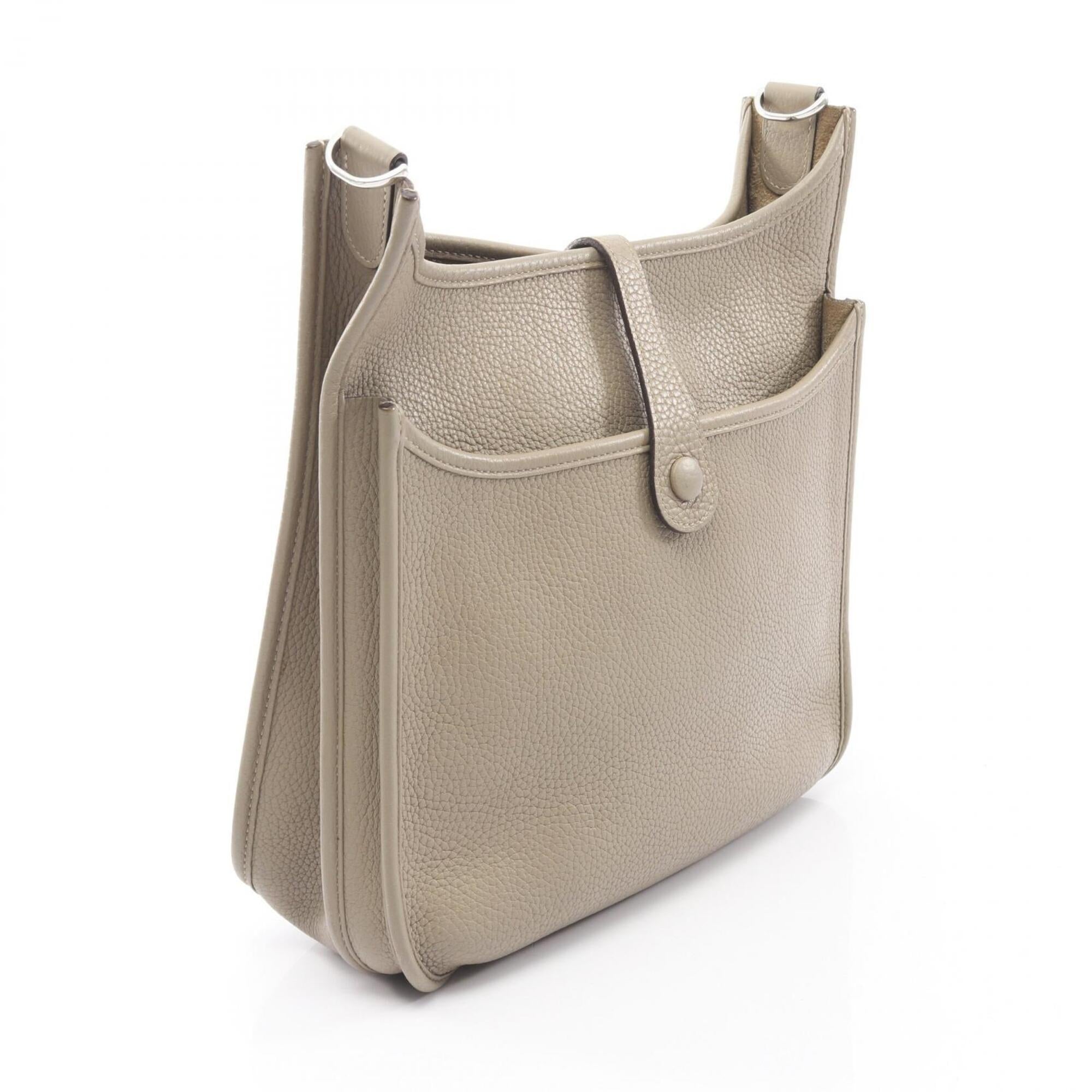 Hermes Green Taurillon Clemence Leather Leather Handbag Shoulder Bag (Pre-Owned)