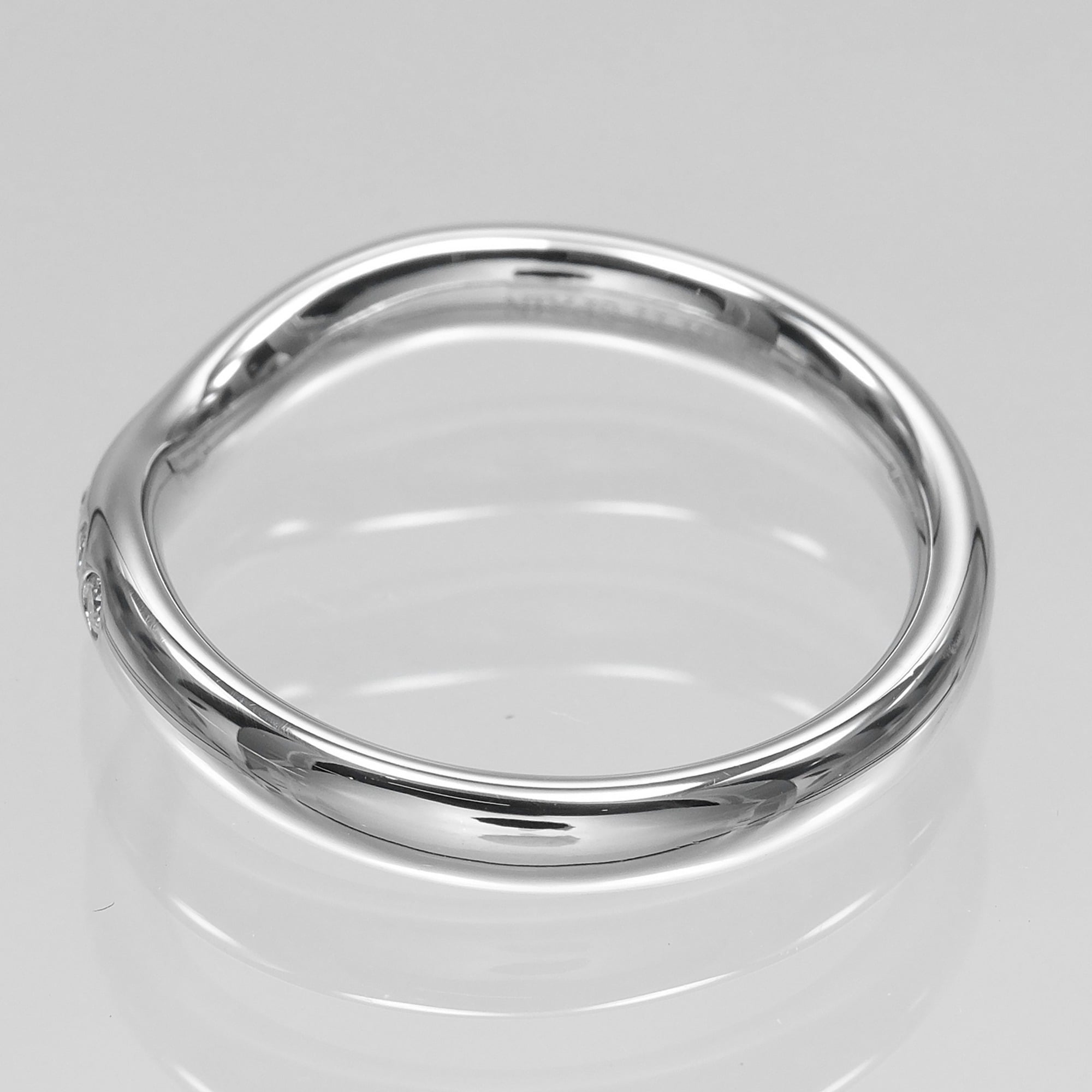 Tiffany Platinum Platinum 950 Band Ring (Pre-Owned)