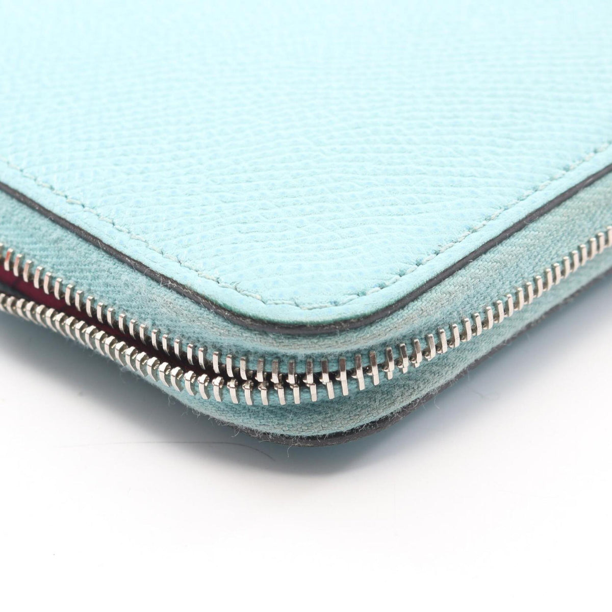 Hermes Blue Atoll Epsom Leather Long Wallet (Bi-Fold) (Pre-Owned)