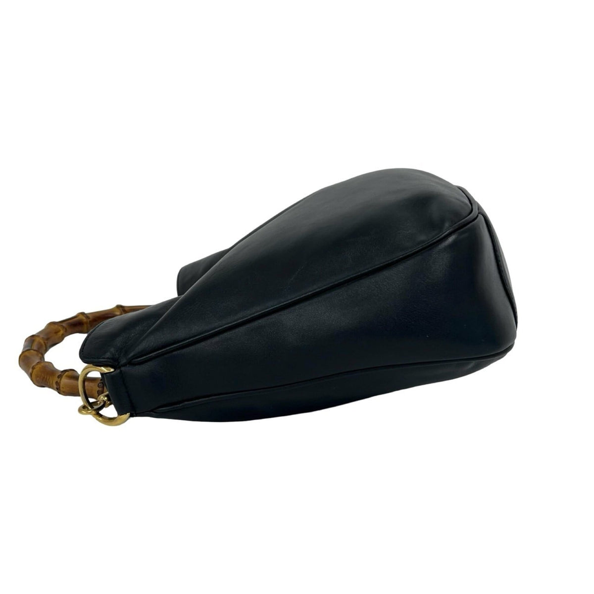 Gucci Navy Leather Handbag Shoulder Bag (Pre-Owned)