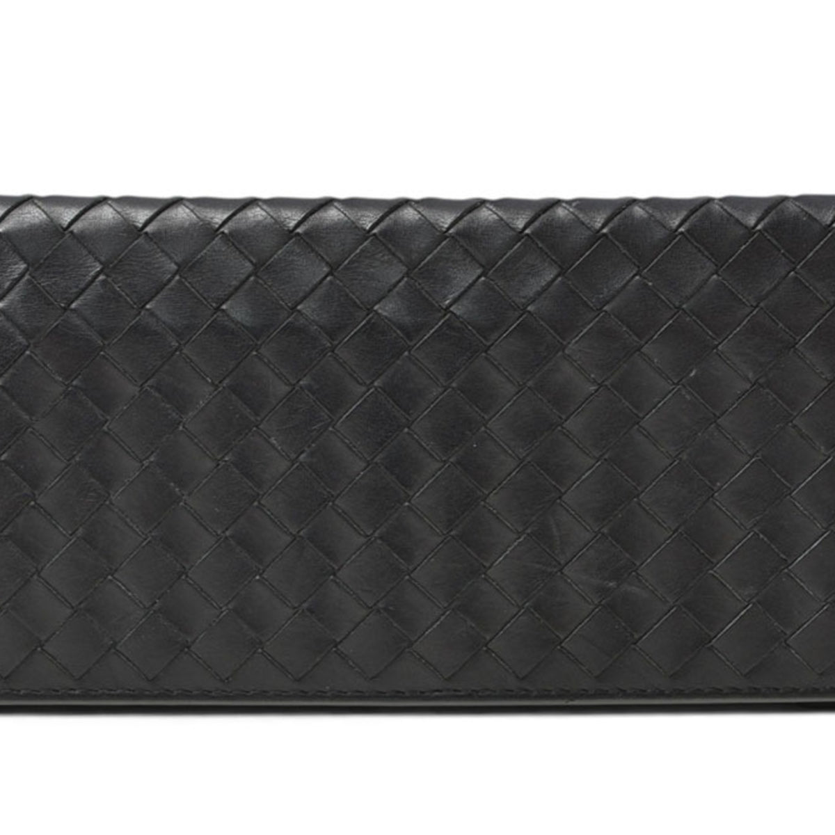 Bottega Veneta Black Khaki Leather Coin Purse/Coin Case (Pre-Owned)