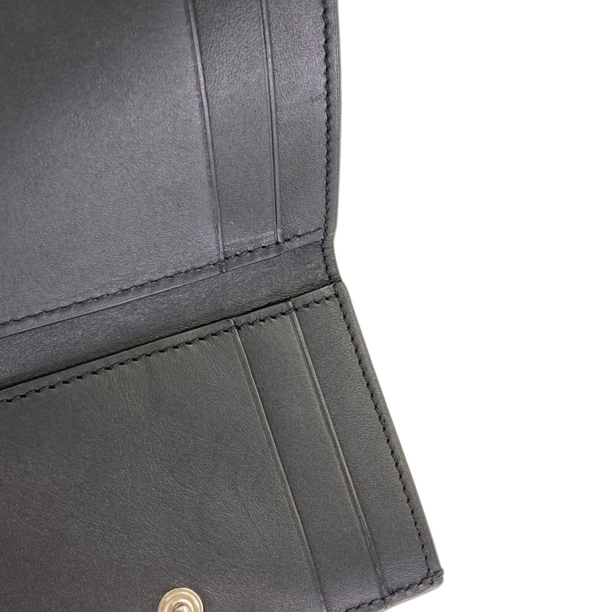 Loewe Black Leather Wallet (Tri-Fold) (Pre-Owned)