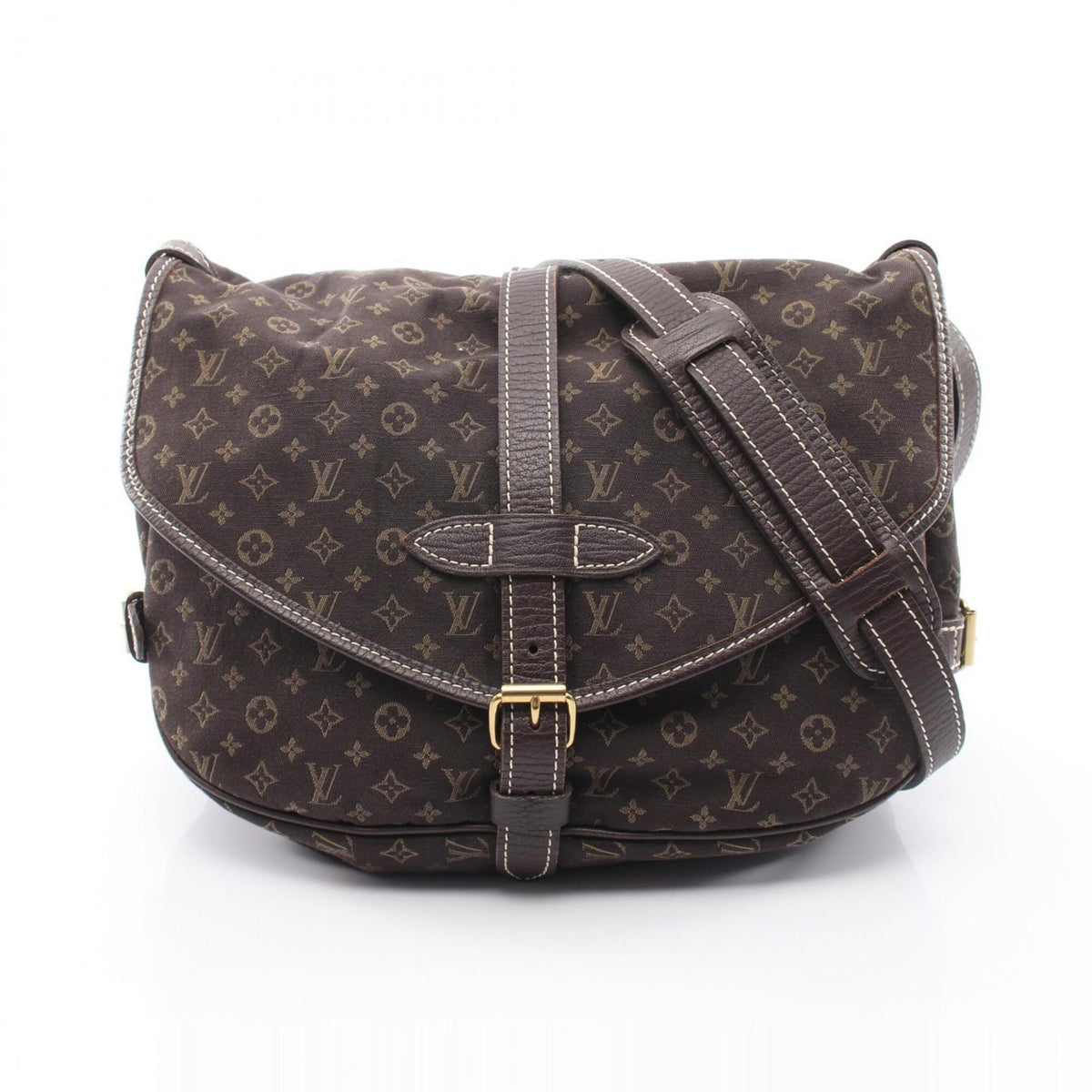 Louis Vuitton Brown Monogram Canvas Handbag Shoulder Bag (Pre-Owned)