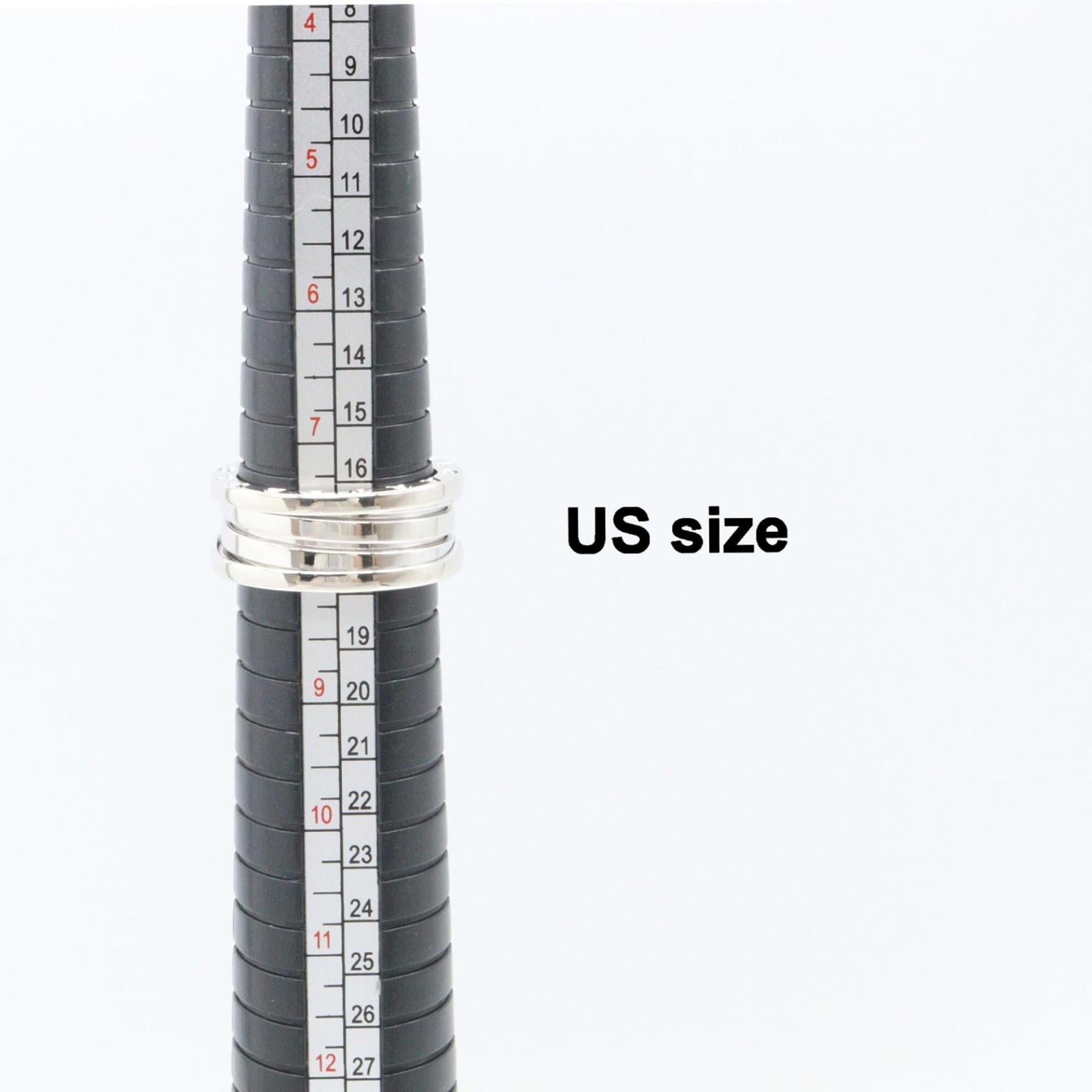 Bvlgari Silver White Gold (18K) Band Ring (Pre-Owned)