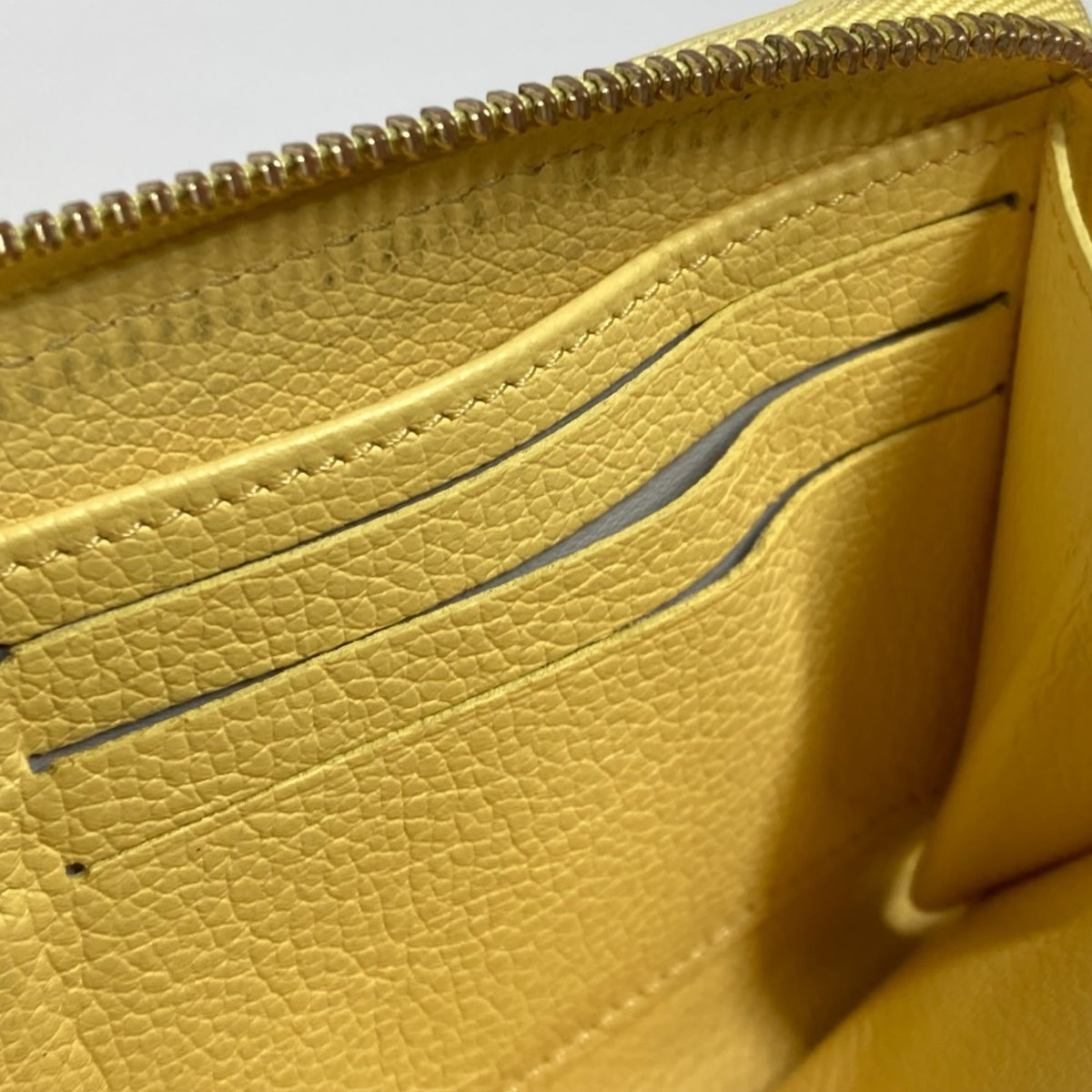 Louis Vuitton Yellow Monogram Empreinte Long Wallet (Bi-Fold) (Pre-Owned)