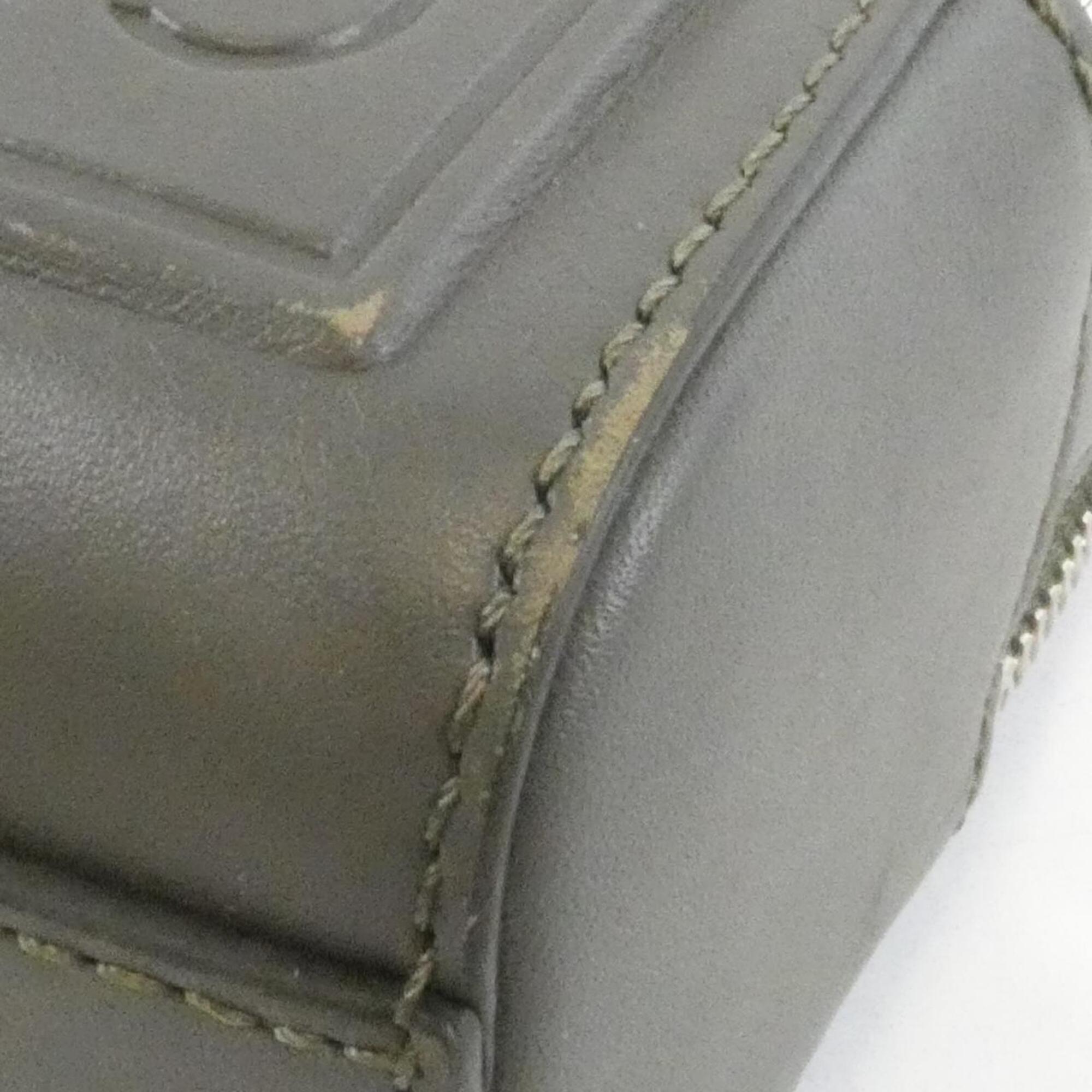 Loewe Green Khaki Leather Handbag Shoulder Bag Sling Bag (Pre-Owned)