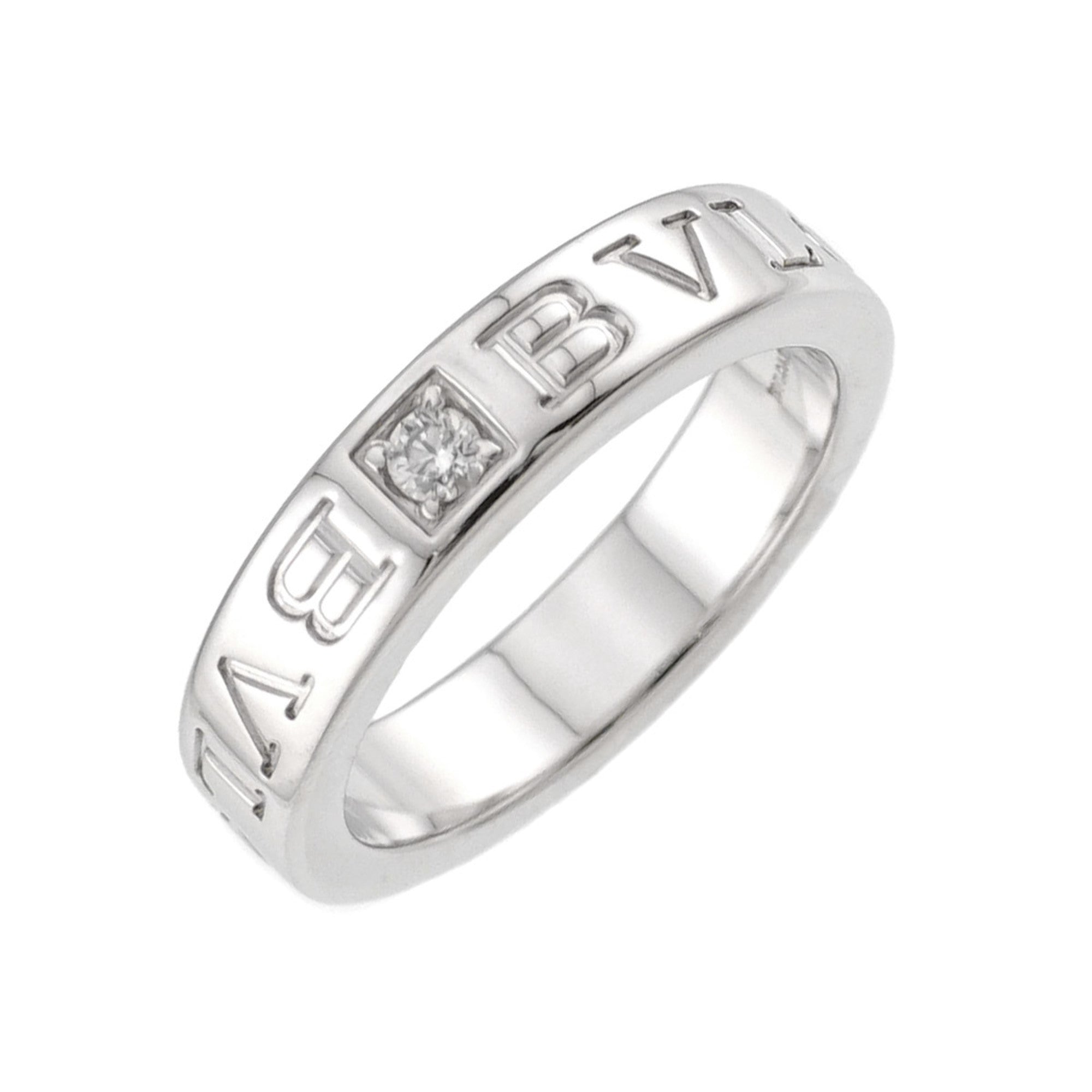 Bvlgari White Gold White Gold (18K) Band Ring (Pre-Owned)