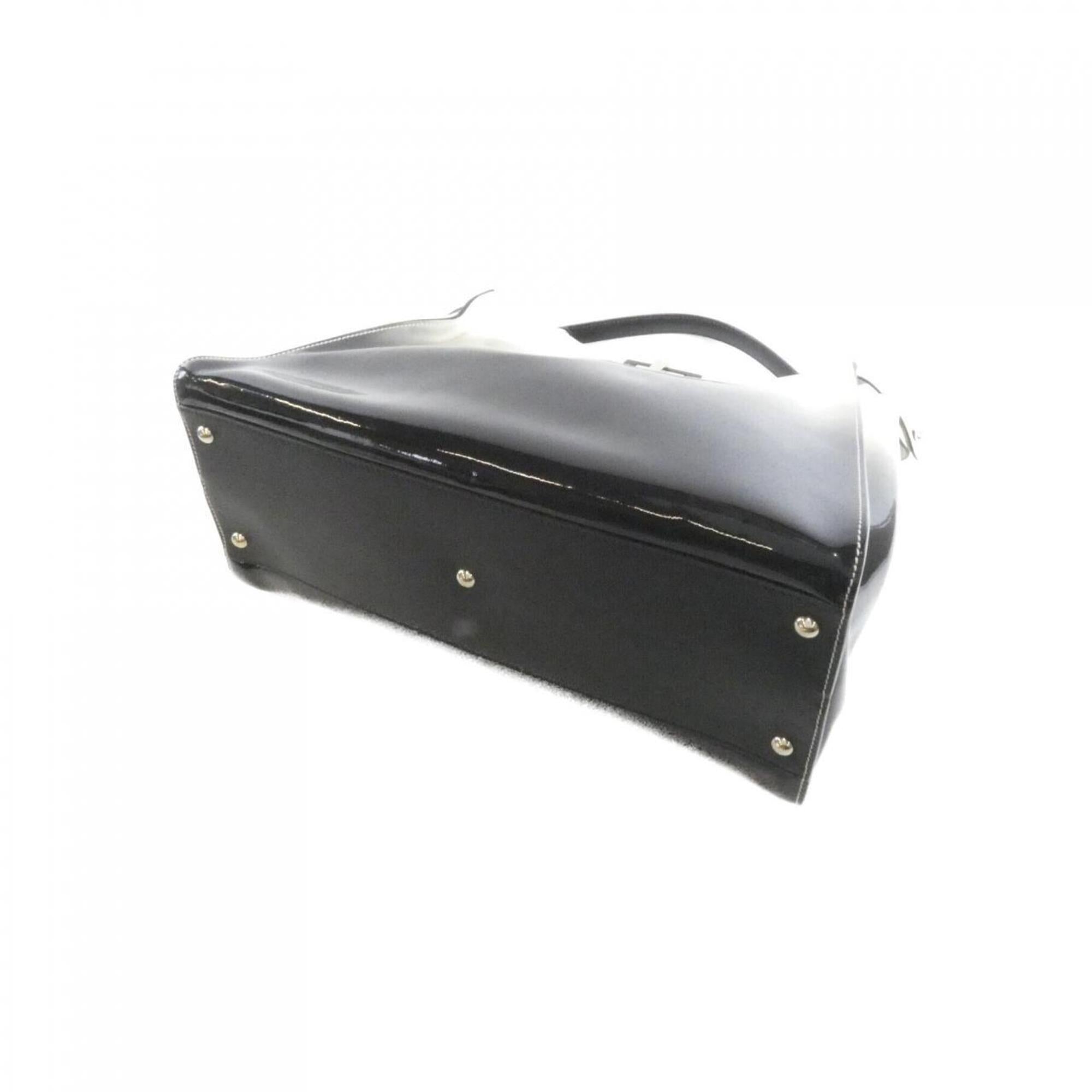 Fendi Black Ivory Leather Handbag (Pre-Owned)