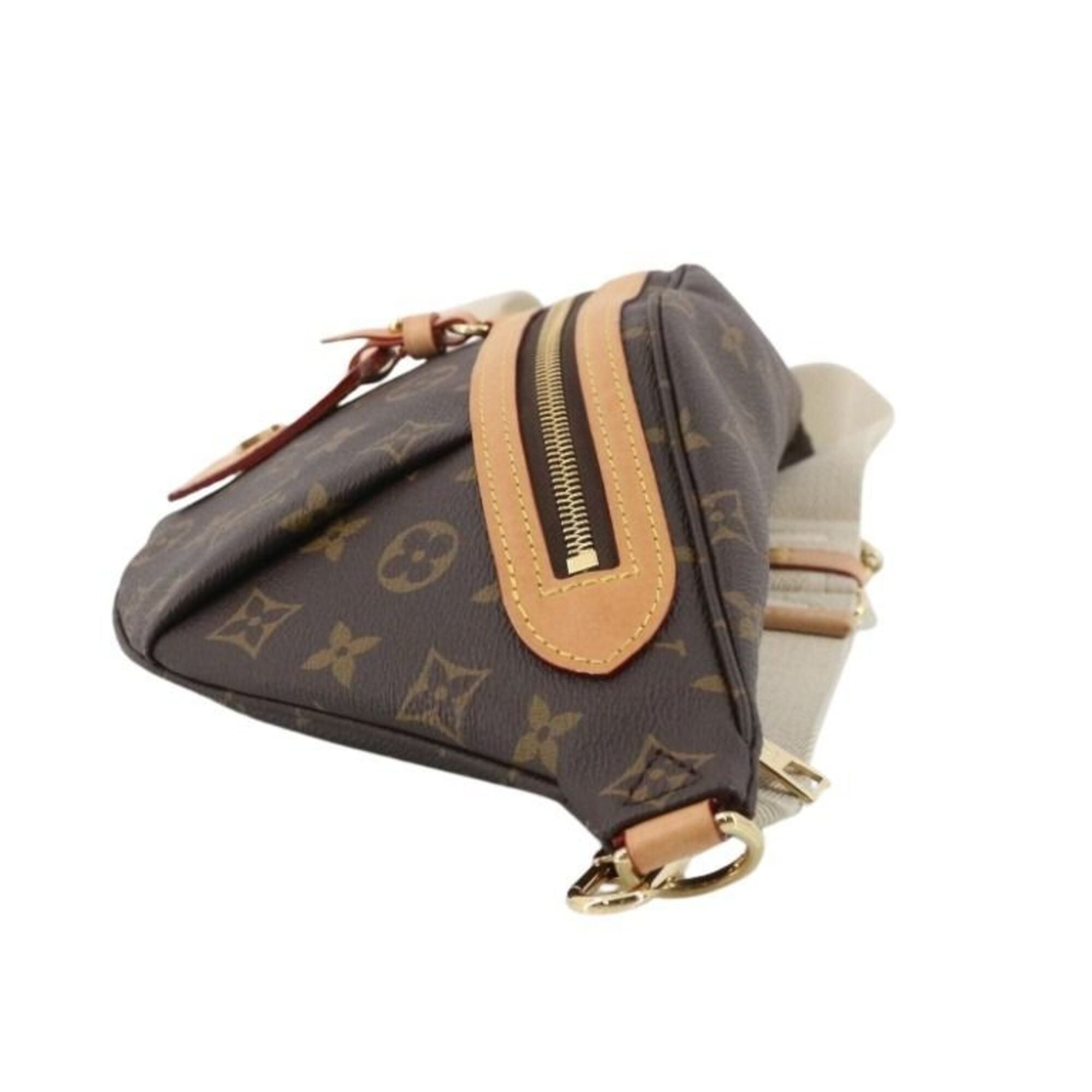 Louis Vuitton Brown Monogram Pouch Shoulder Bag Sling Bag (Pre-Owned)