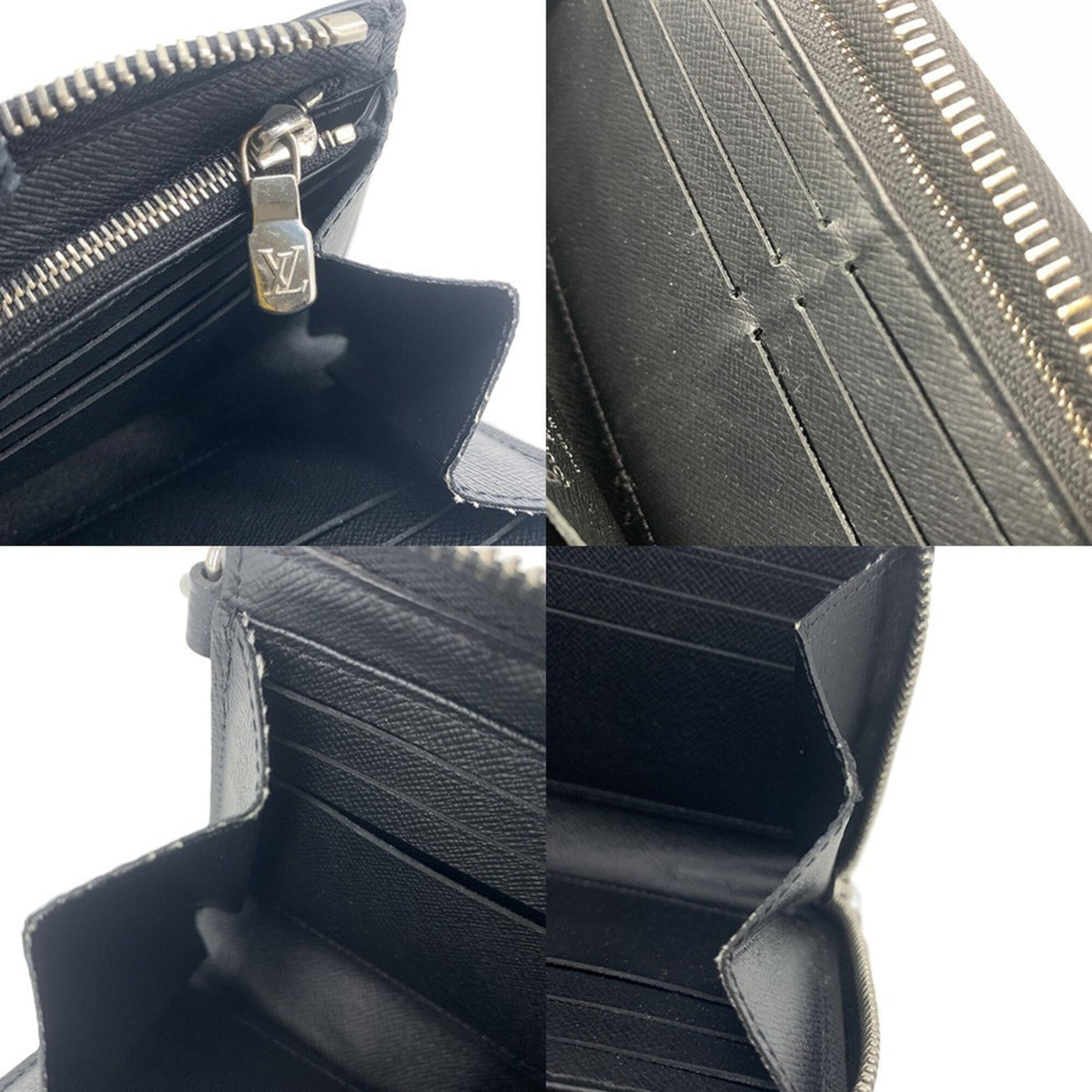 Louis Vuitton Epi Black Noir Epi Leather Long Wallet (Bi-Fold) (Pre-Owned)
