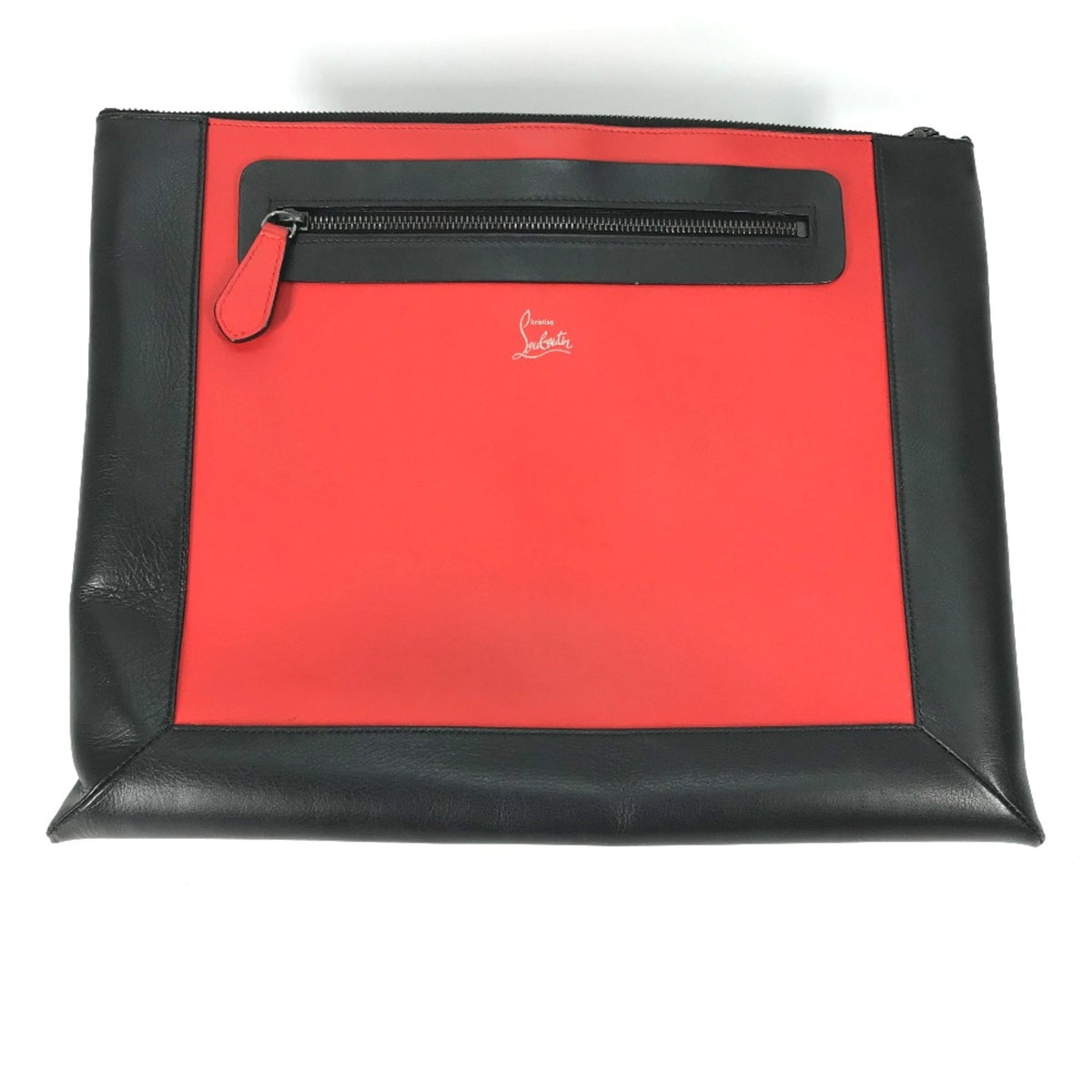 Christian Louboutin Black Leather Clutch Bag (Pre-Owned)