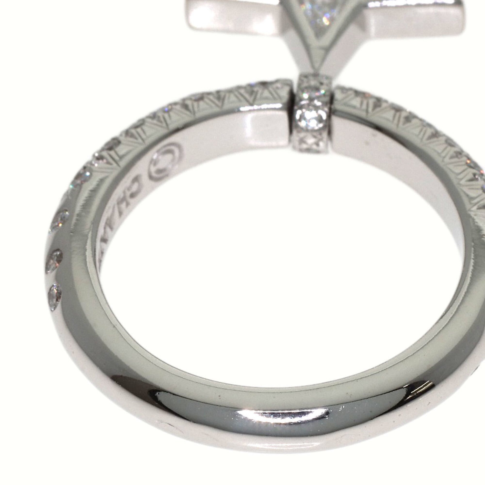Chanel White Gold White Gold Band Ring (Pre-Owned)