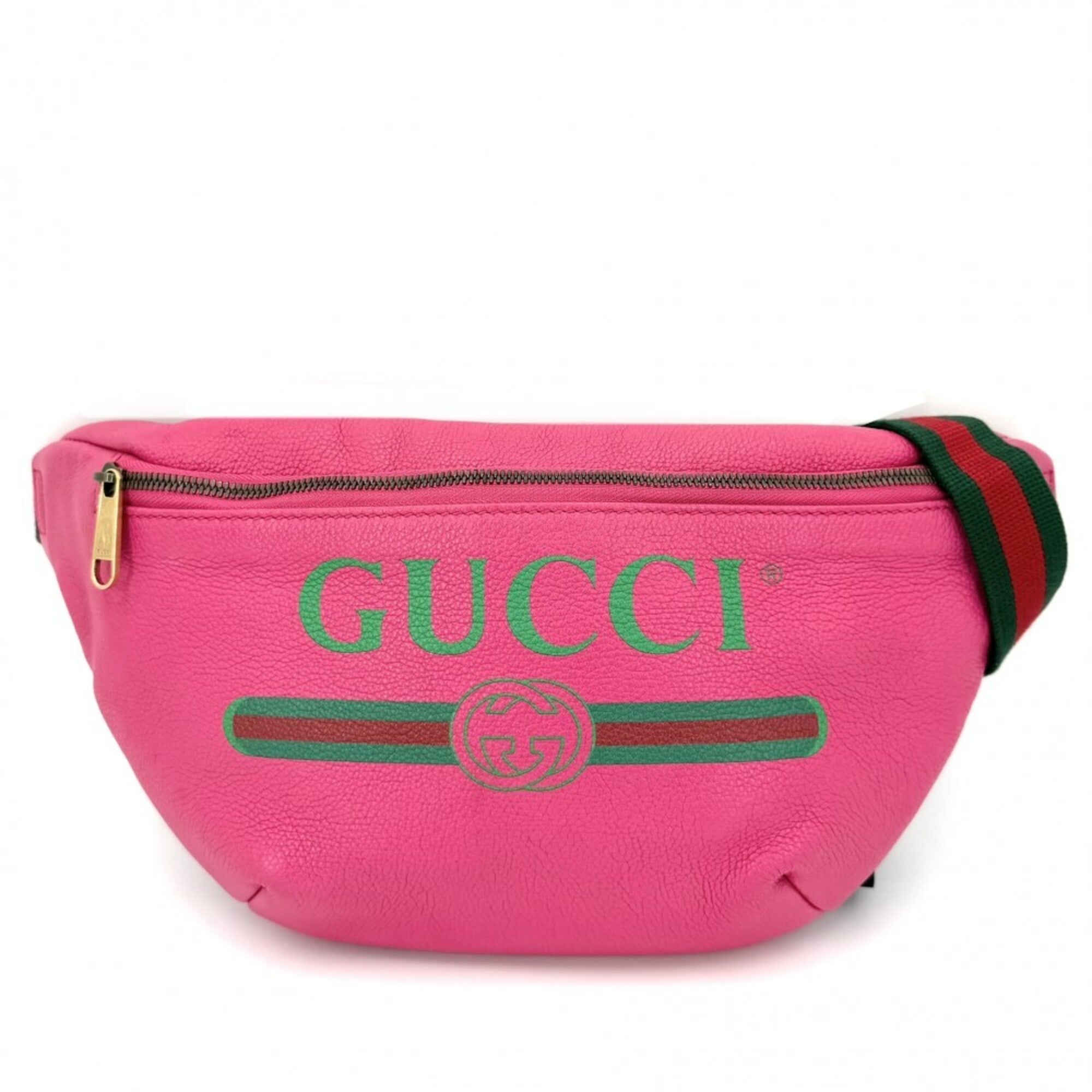 Gucci Pink Leather Fanny Pack (Pre-Owned)