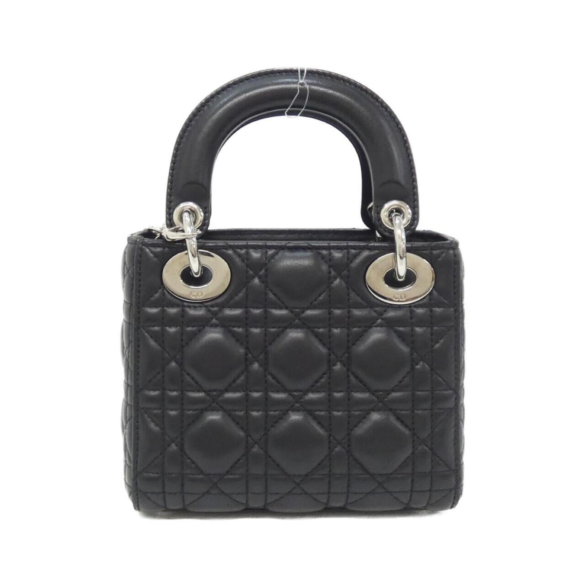 Christian Dior Black Leather Handbag (Pre-Owned)