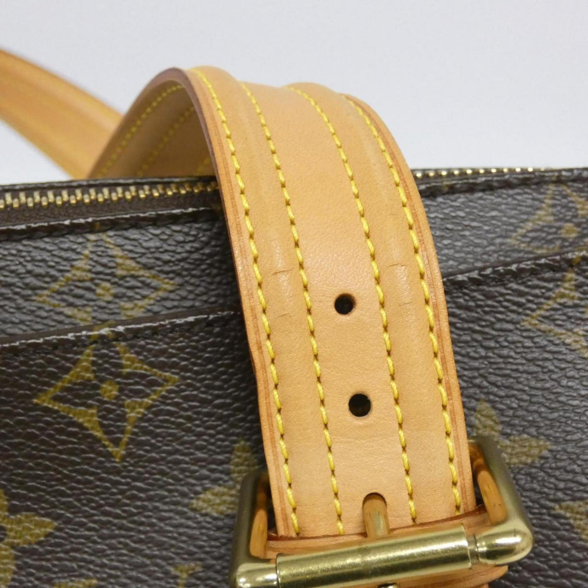 Louis Vuitton Brown Coated Canvas Handbag (Pre-Owned)