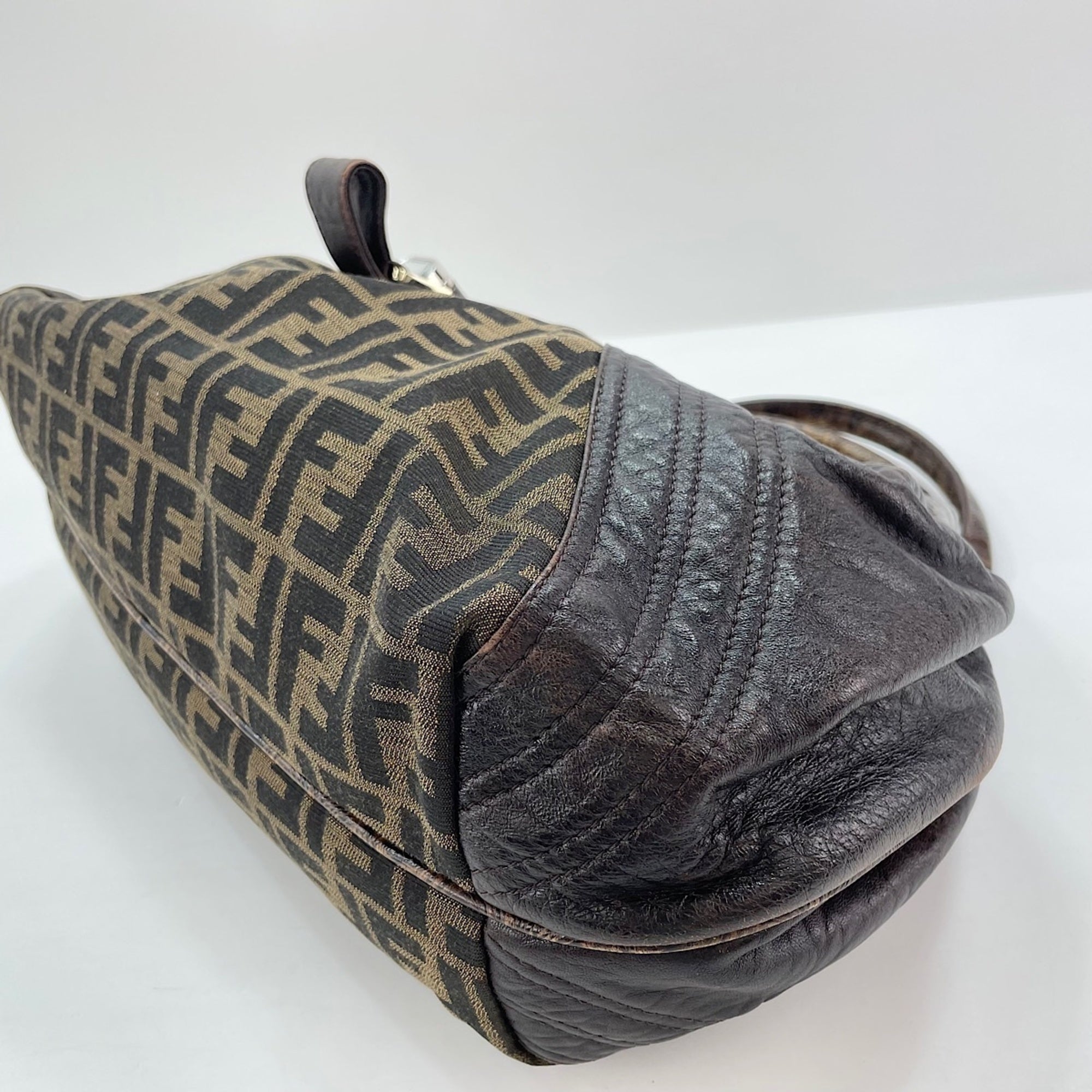 Fendi Brown Zucca Tote Bag (Pre-Owned)