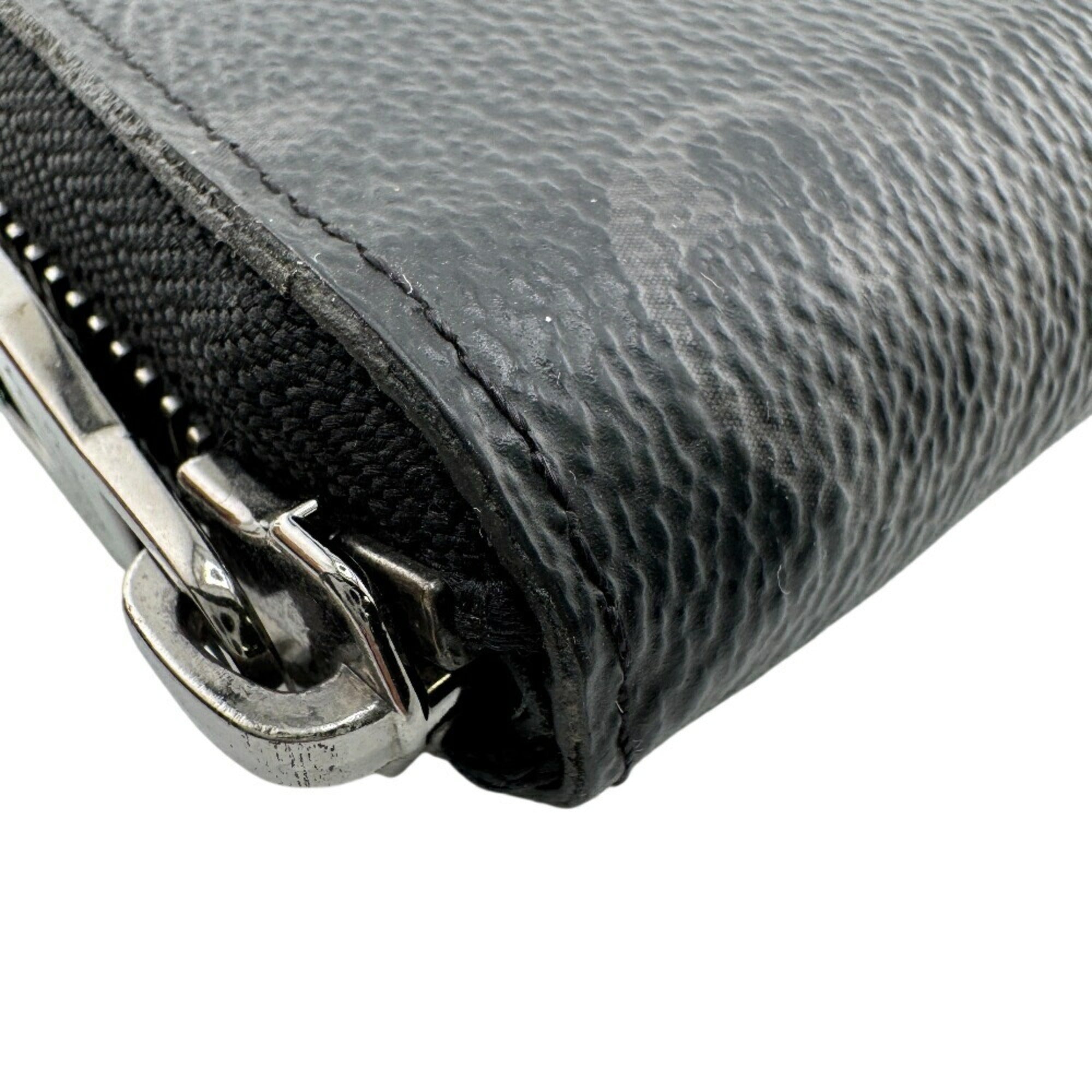 Louis Vuitton Black Gray Monogram Eclipse Monogram Eclipse Wallet (Bi-Fold) (Pre-Owned)