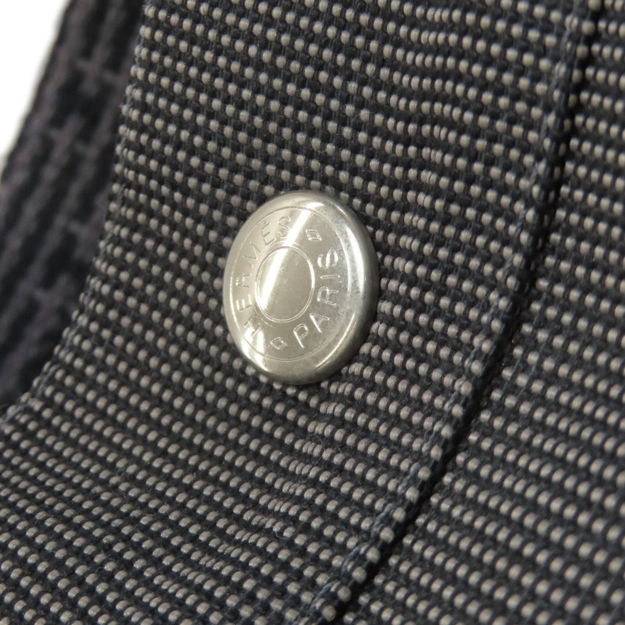 Hermes Gray Canvas Backpack (Pre-Owned)