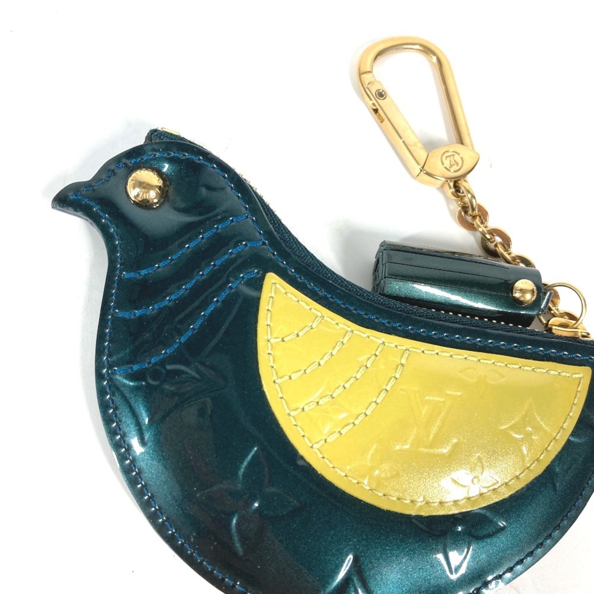 Louis Vuitton Monogram Vernis Blue Nuit Monogram Vernis Coin Purse/Coin Case (Pre-Owned)
