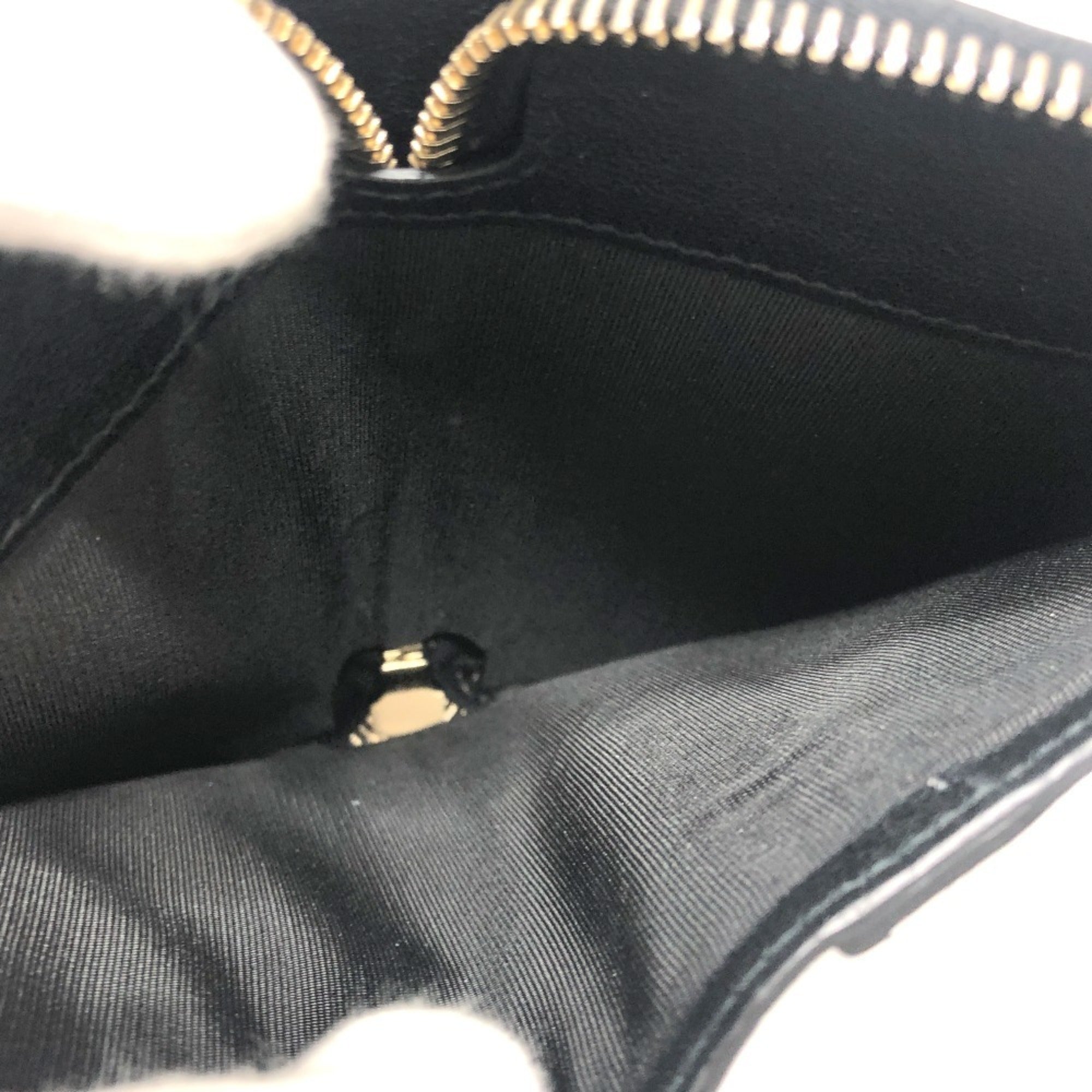 Valentino Black White Leather Wallet (Bi-Fold) (Pre-Owned)