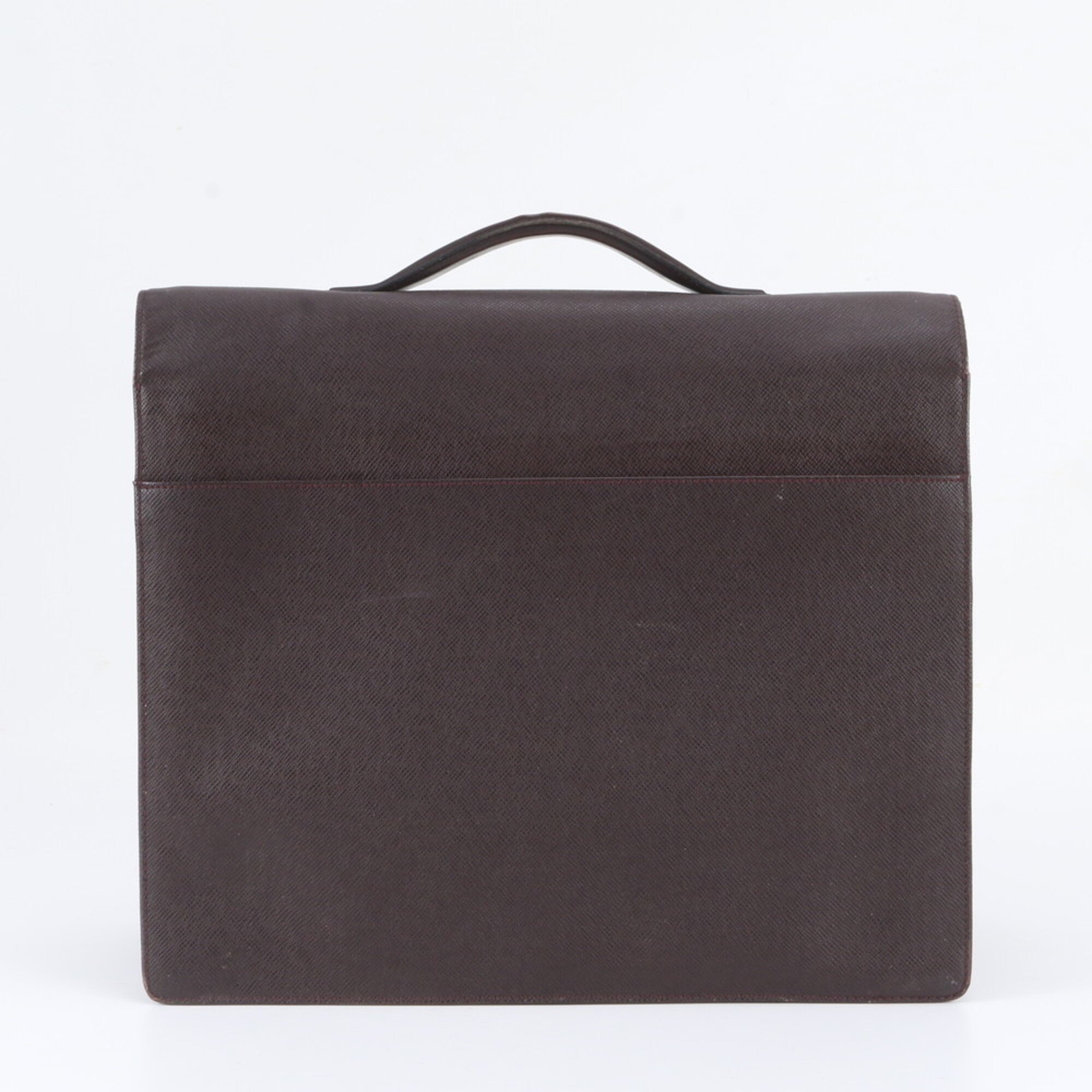 Louis Vuitton Acajou Leather Briefcase Tote Bag (Pre-Owned)