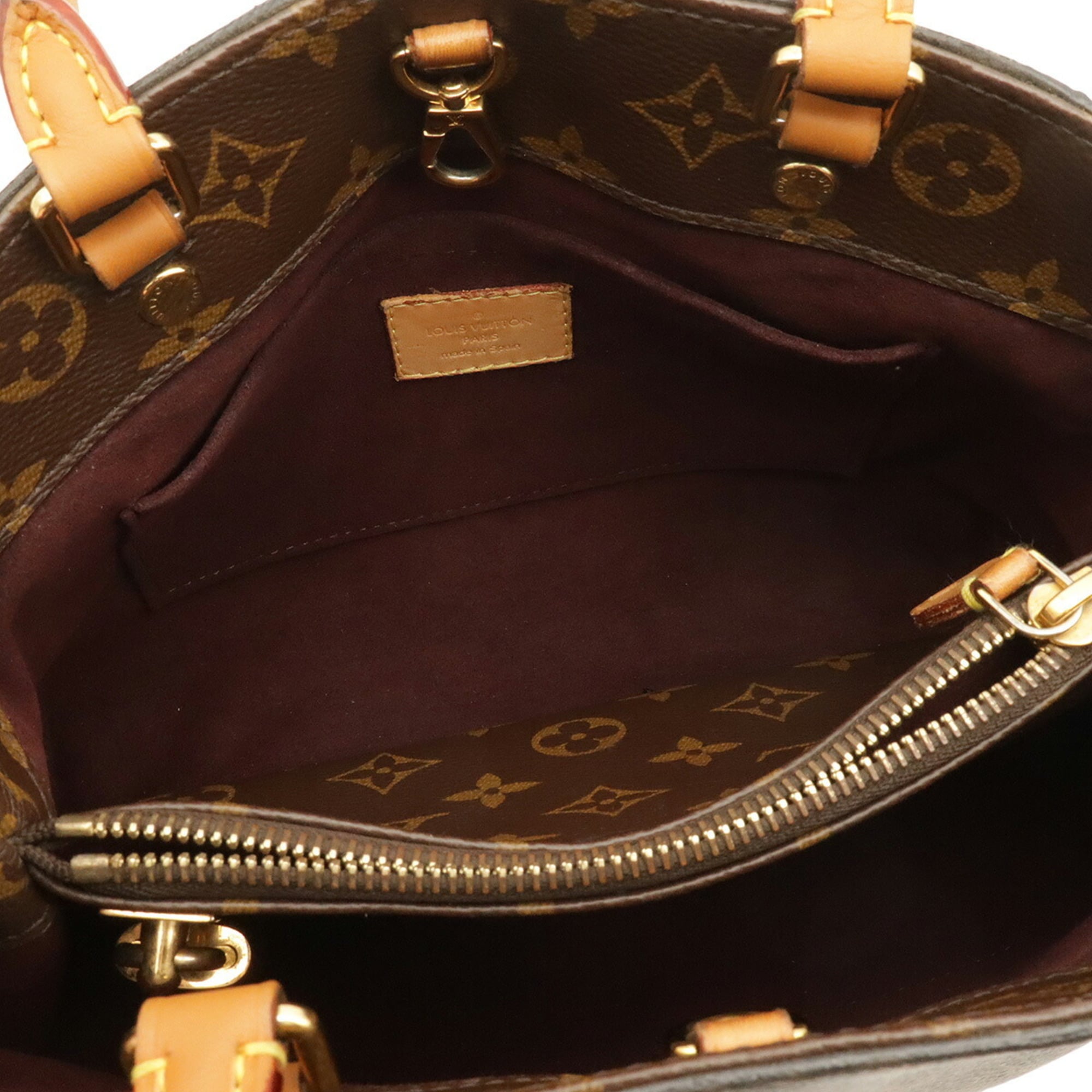 Louis Vuitton Brown Monogram Canvas Handbag Shoulder Bag (Pre-Owned)