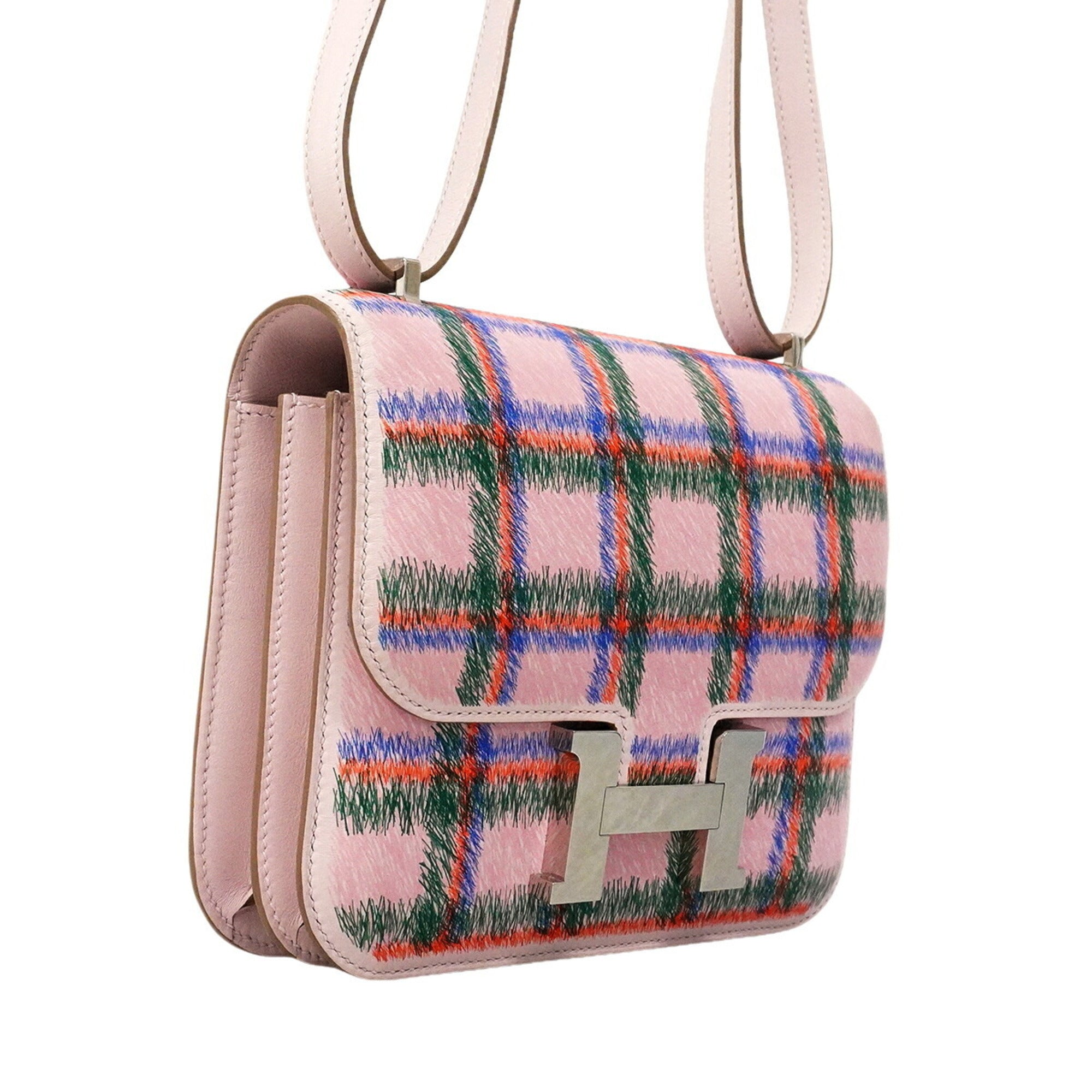 Hermes Pink Swift Leather Shoulder Bag (Pre-Owned)