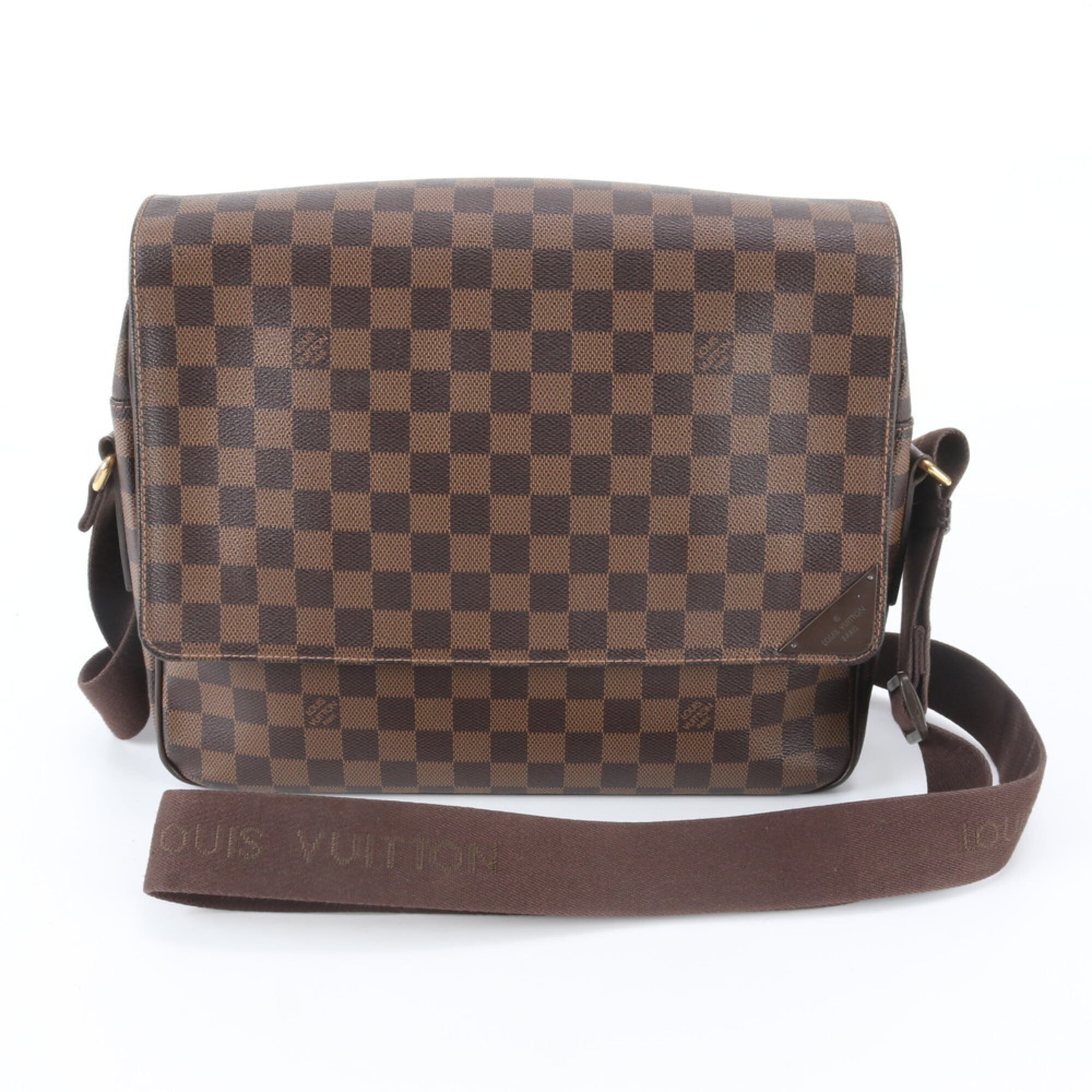 Louis Vuitton Damier Canvas Ebene Leather Coated Canvas Shoulder Bag Tote Bag (Pre-Owned)
