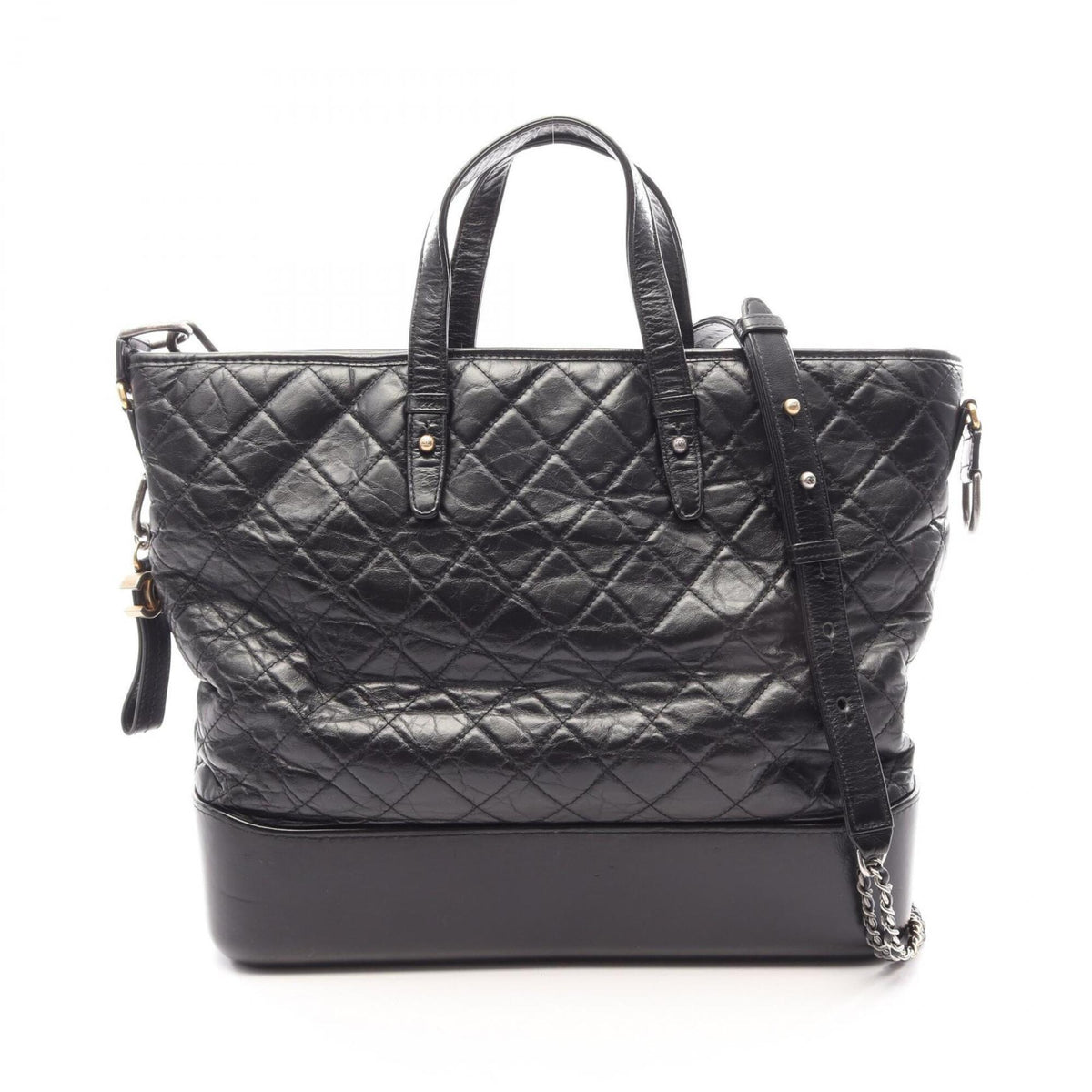 Chanel Black Leather Handbag (Pre-Owned)